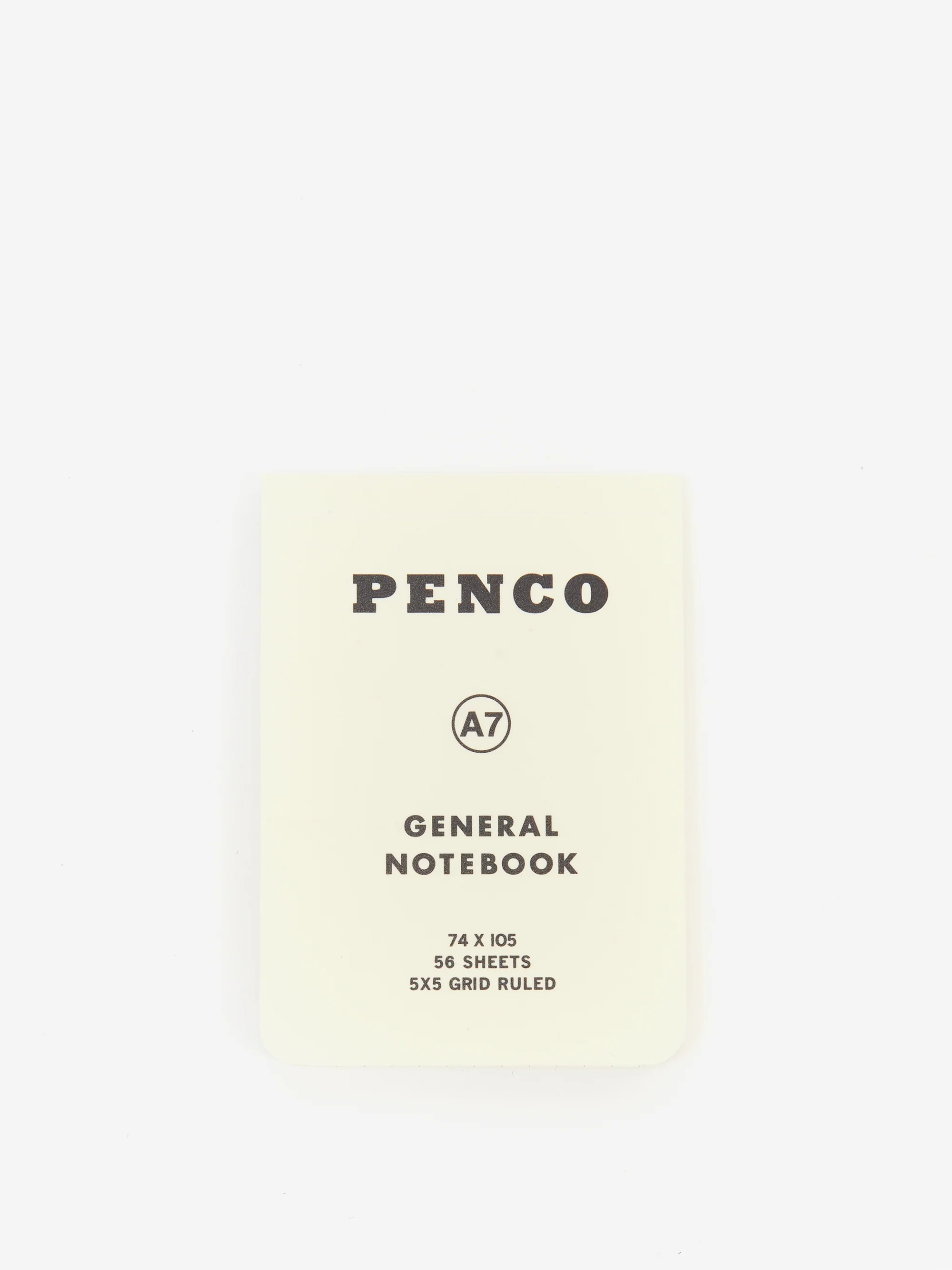 Hightide Penco Soft PP Reporter Notebook A7 Grid - White
