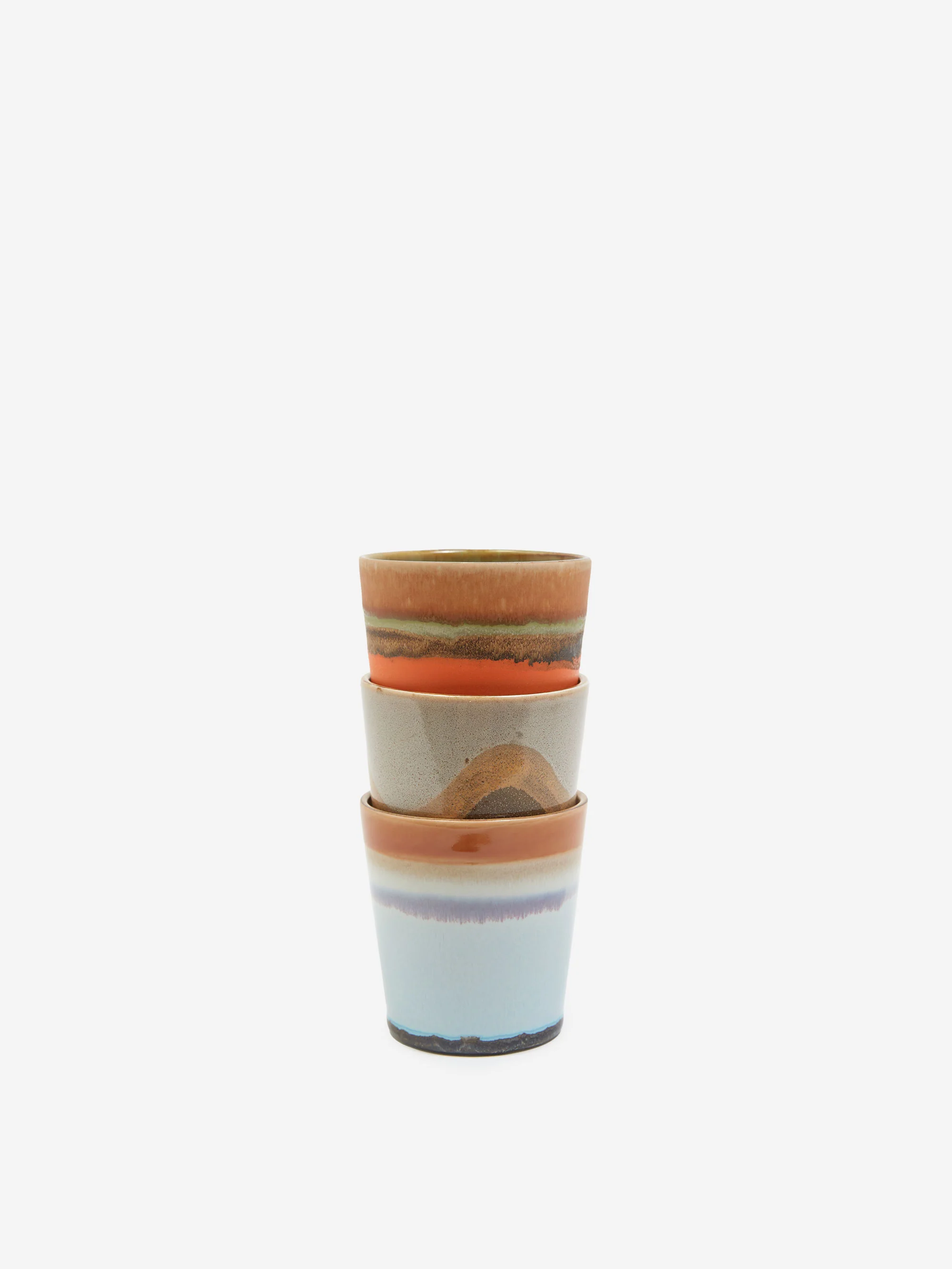 HKLiving 70s Ceramic Coffee Mugs (Set of 6) - Elements - Image 3