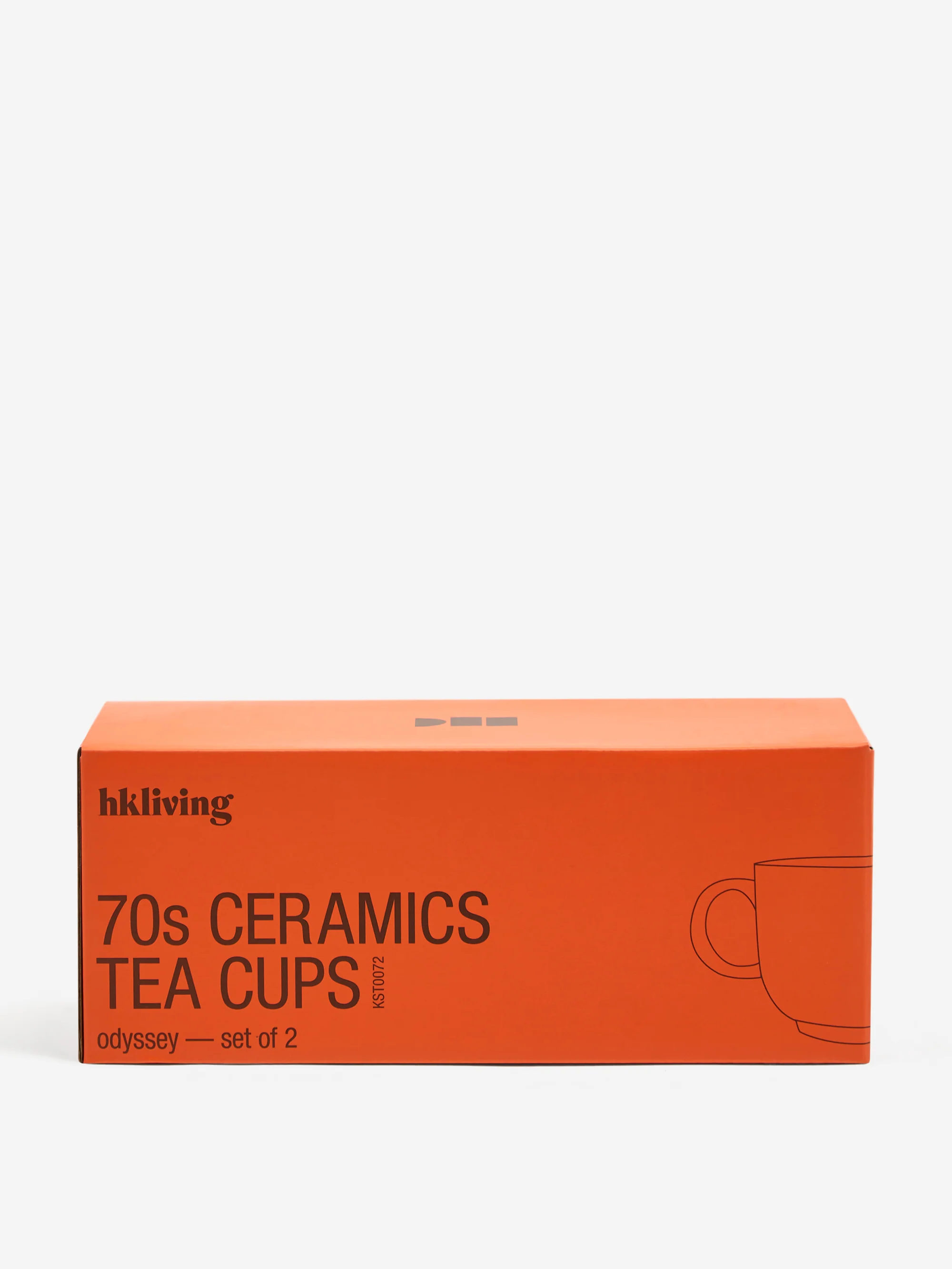 HKLiving 70s Ceramic Tea Cups (Set of 2) - Odyssey - Image 4