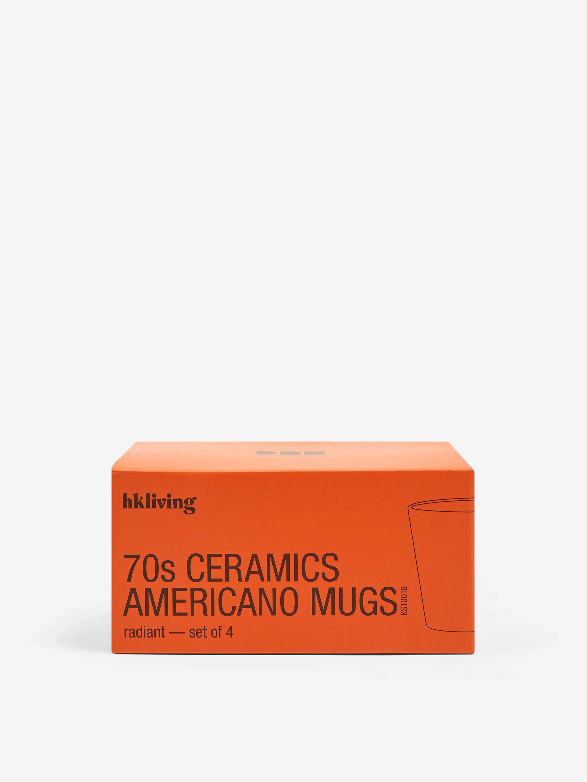 HKLiving 70s Ceramics Americano Mugs (Set of 4) - Radiant - Image 6