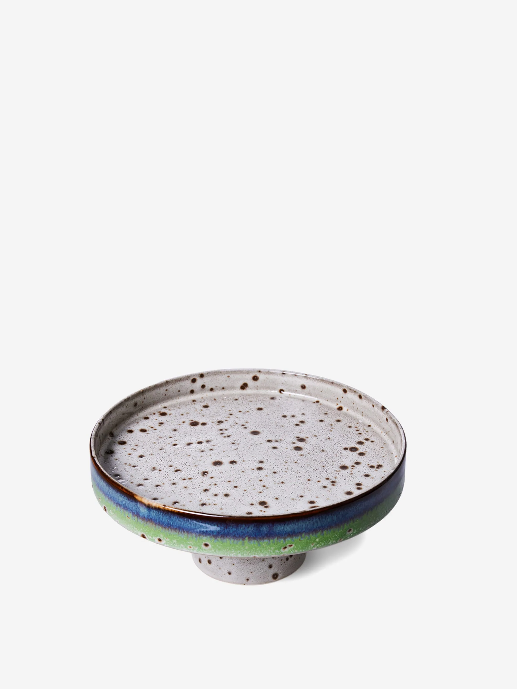 HKLiving 70s Ceramics: Bowl on Base - Comet - Image 2