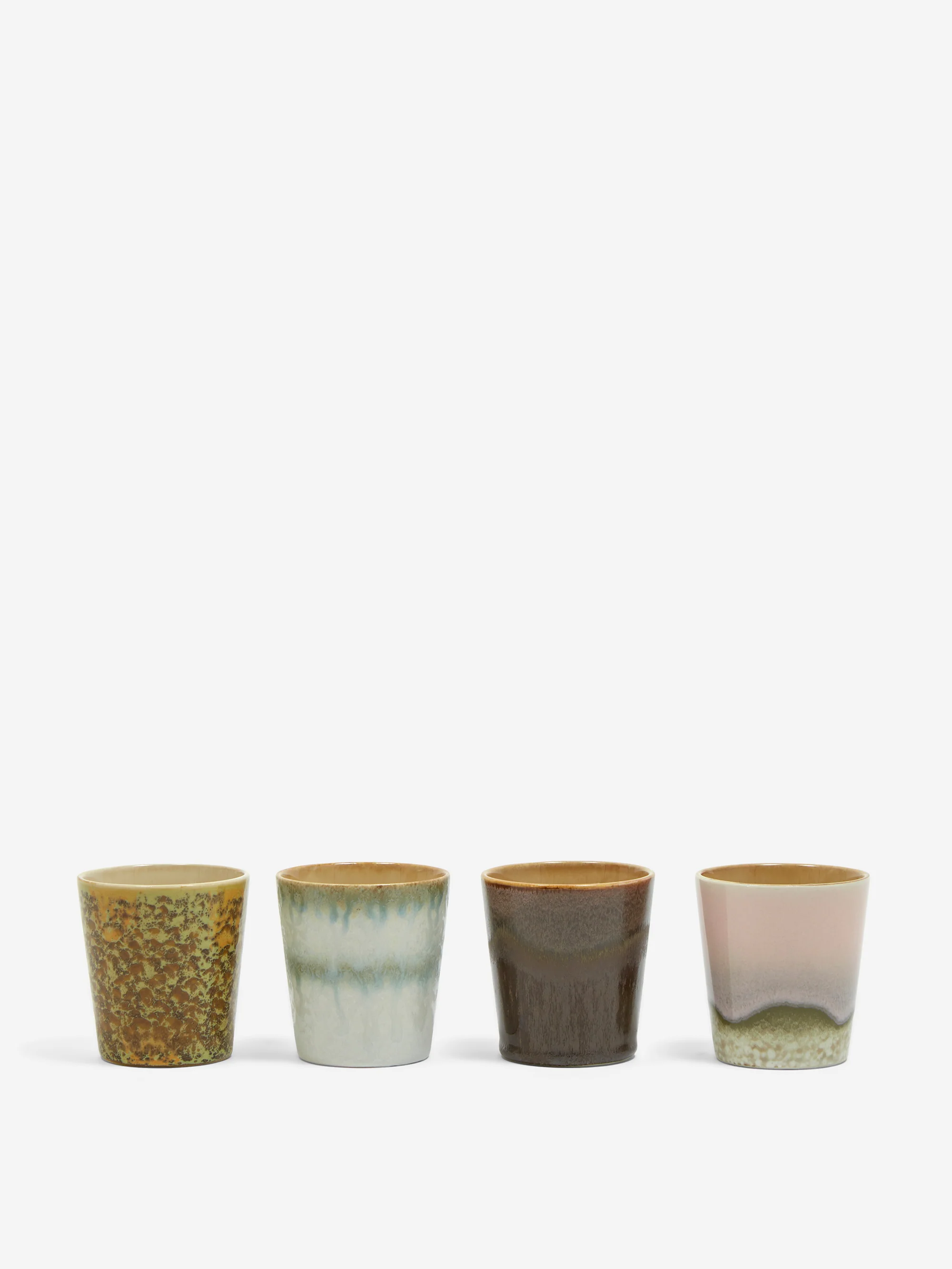 HKLiving 70s Ceramics Coffee Mugs (Set of 4) - Serendipity
