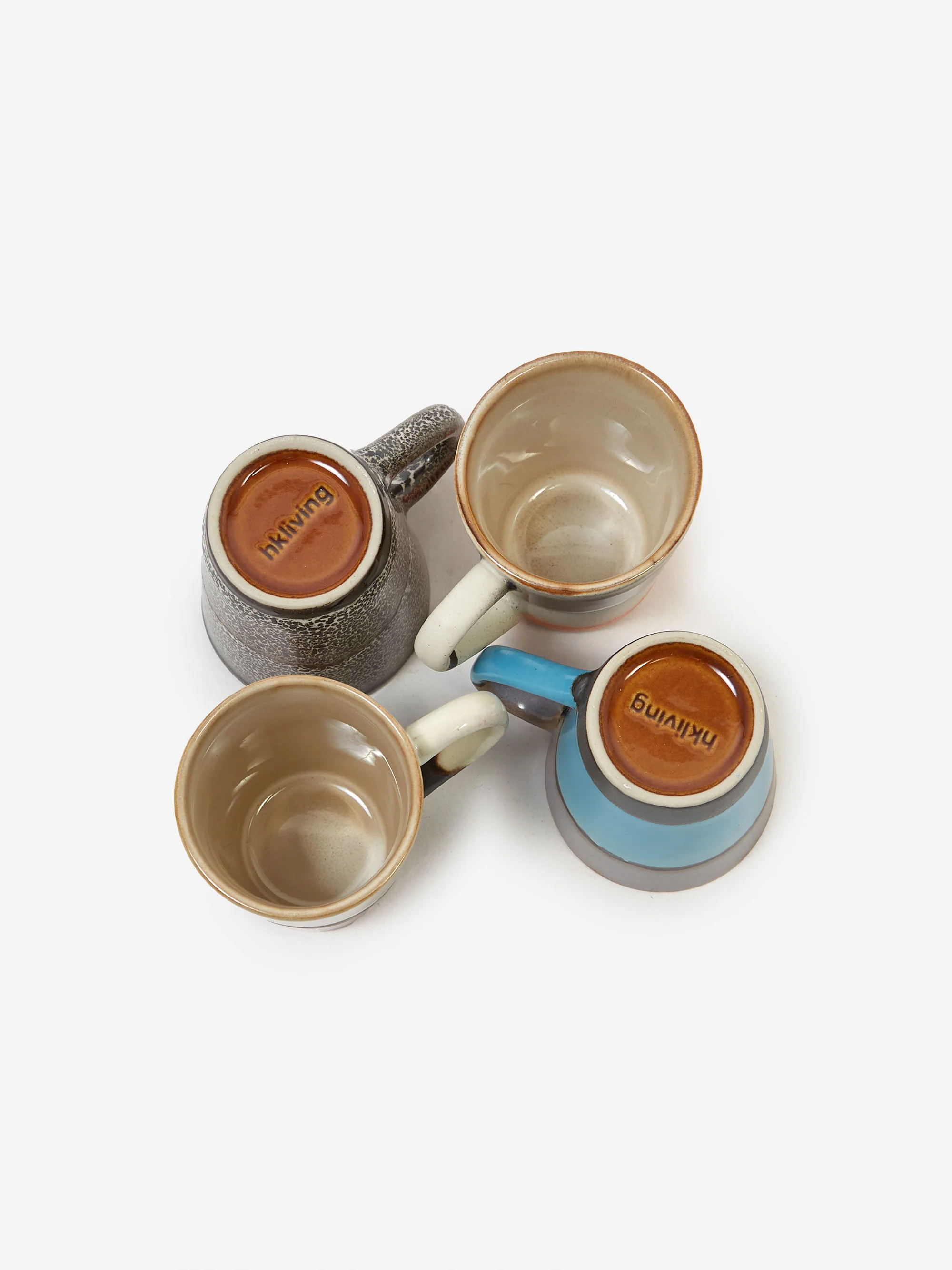 HKLiving 70s Ceramics Espresso Mugs (Set Of 4) - Funky - Image 2