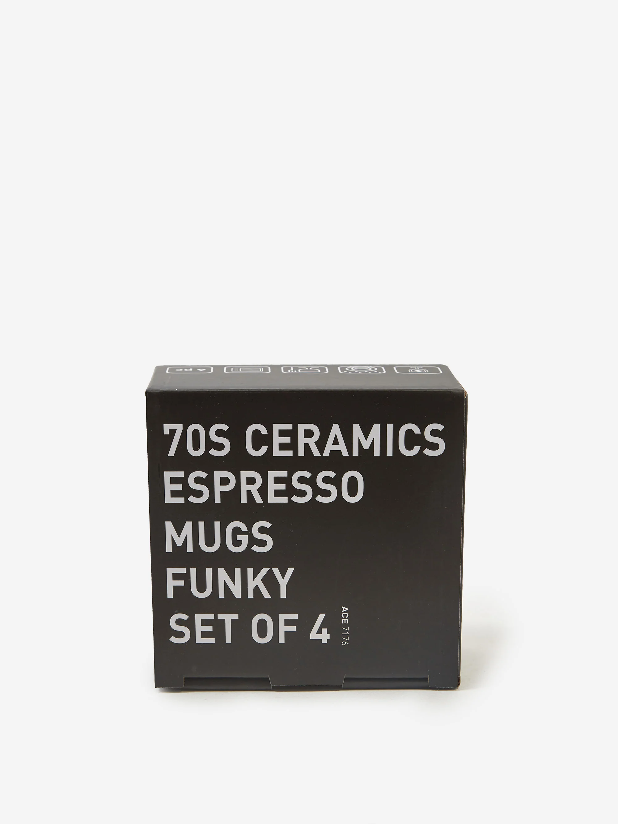 HKLiving 70s Ceramics Espresso Mugs (Set Of 4) - Funky - Image 3