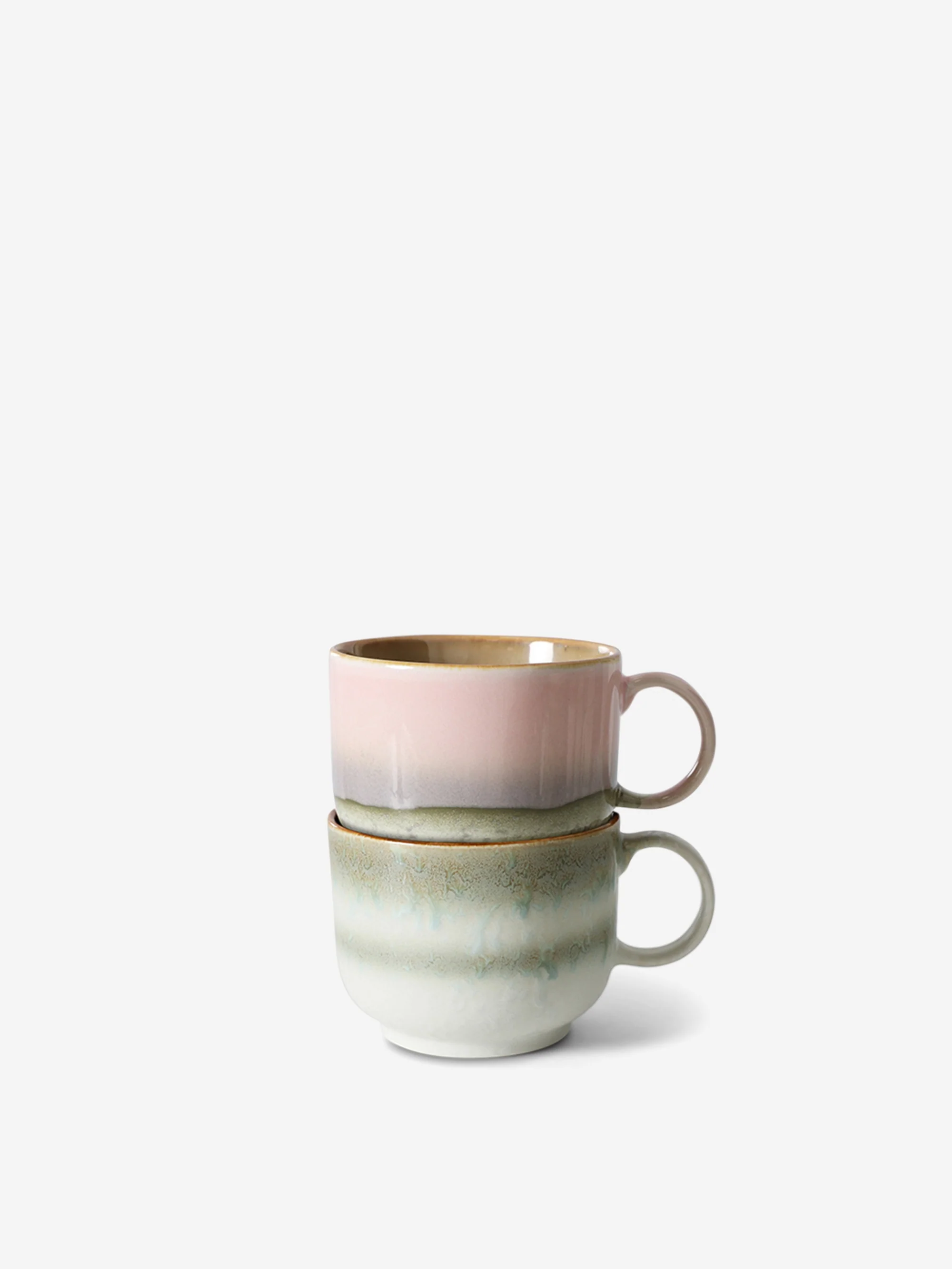 HKLiving  70s Ceramics: tea cups (set of 2) - Nova