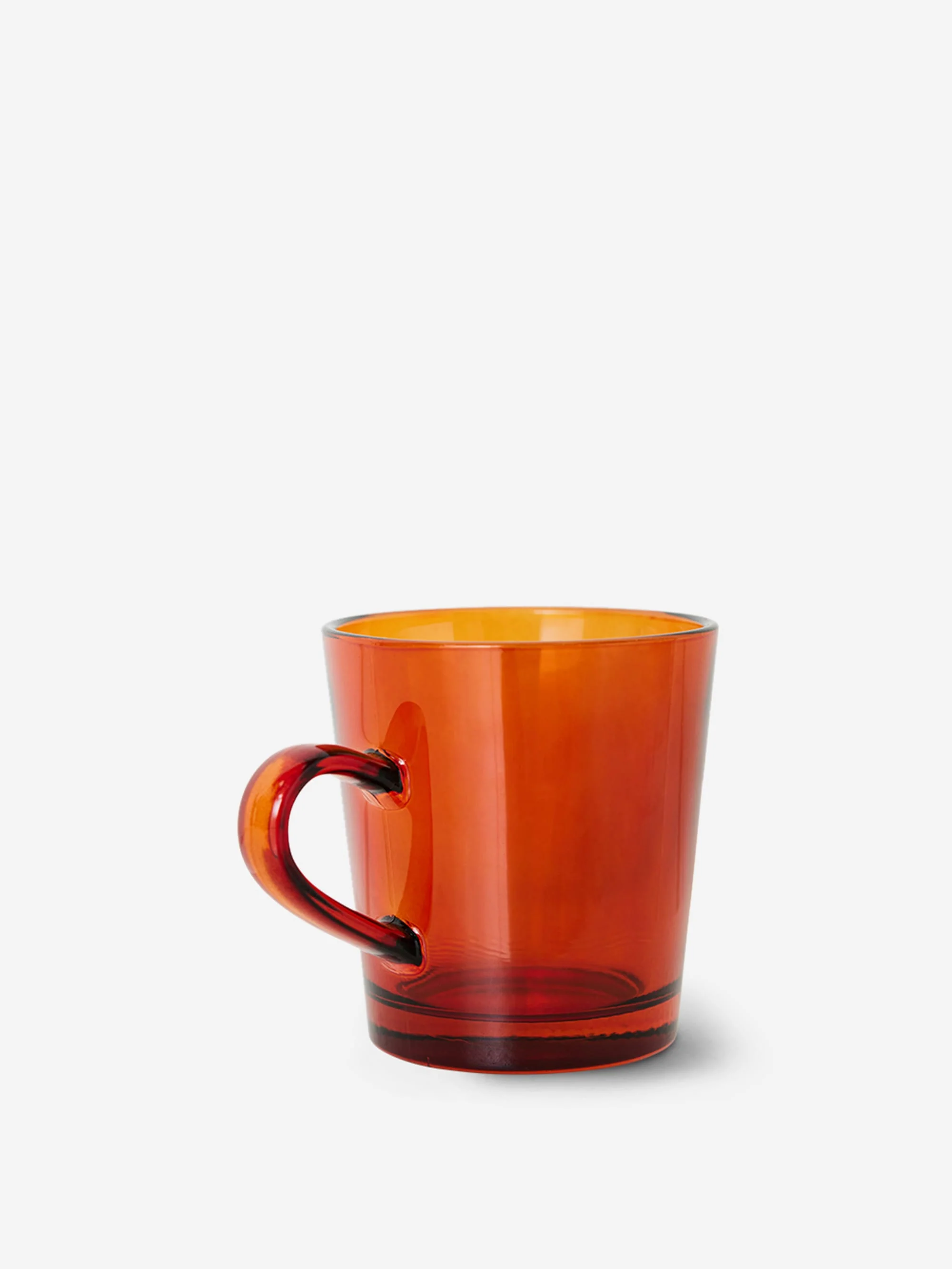 HKLiving 70s Glassware: Coffee Cups (Set of 4) - Amber Brown - Image 3