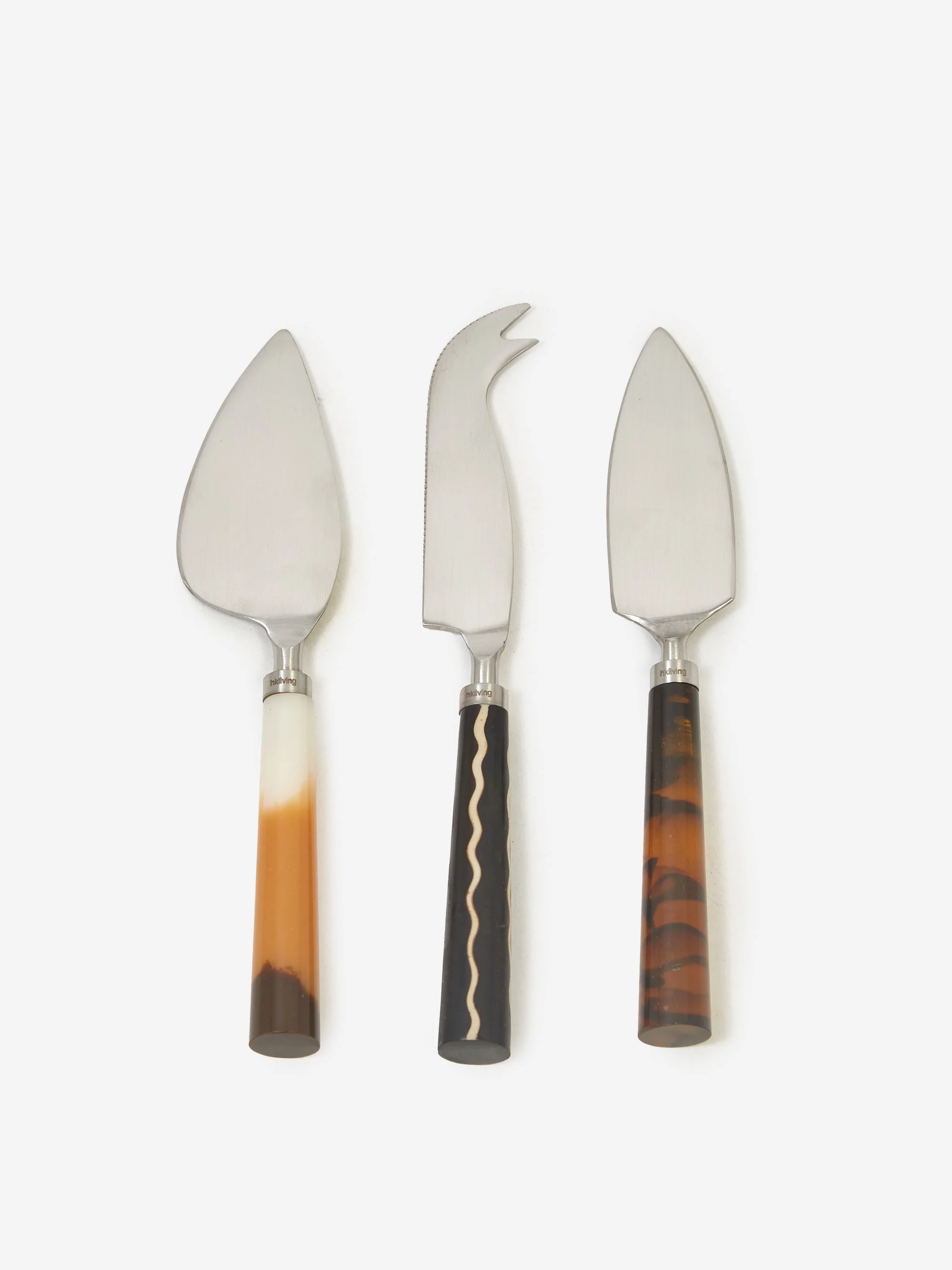 HKLiving Cheese Knives (Set Of 3) - Havana