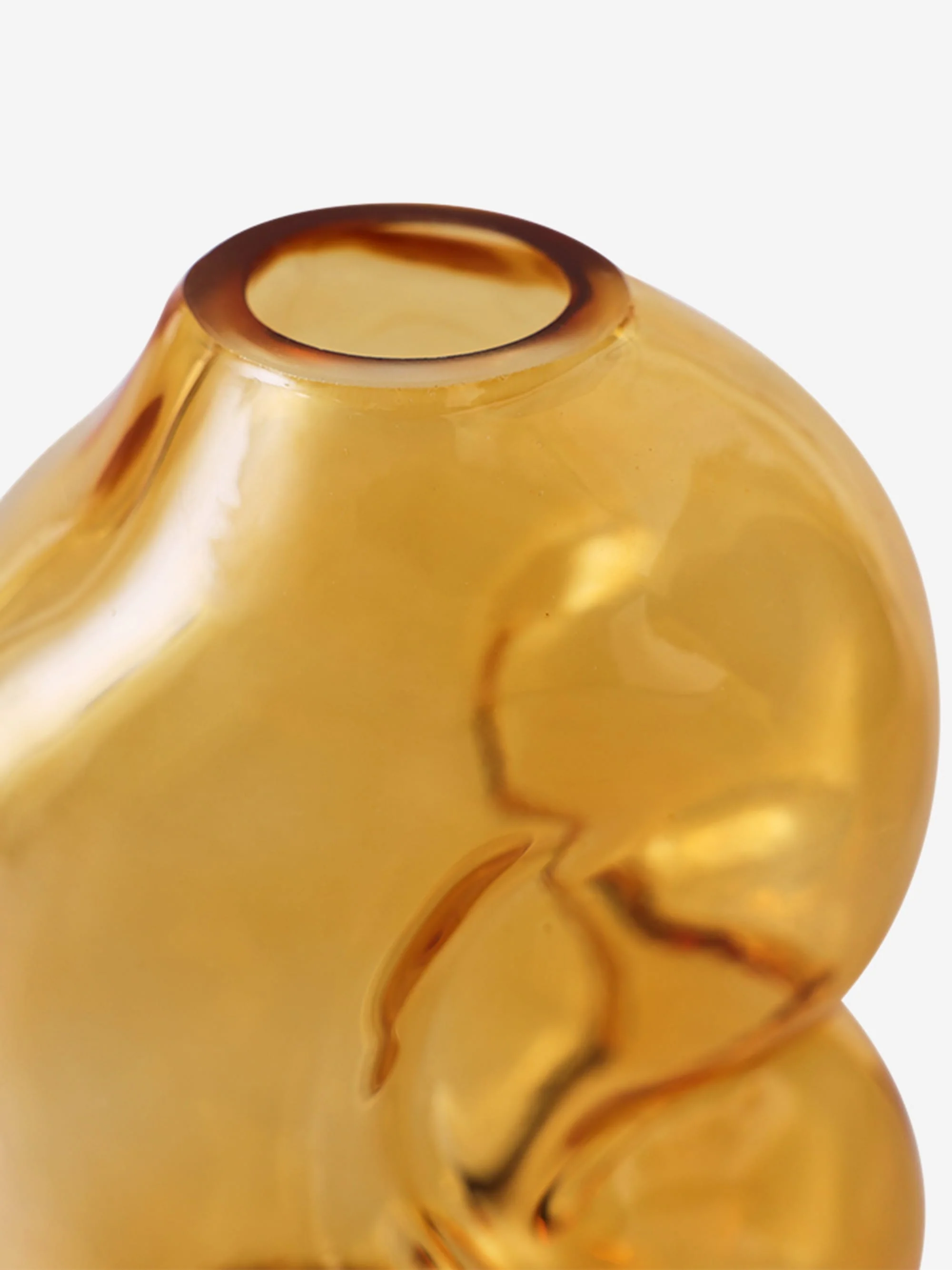 HKLiving Gleam Glass Small Vase - Amber - Image 3
