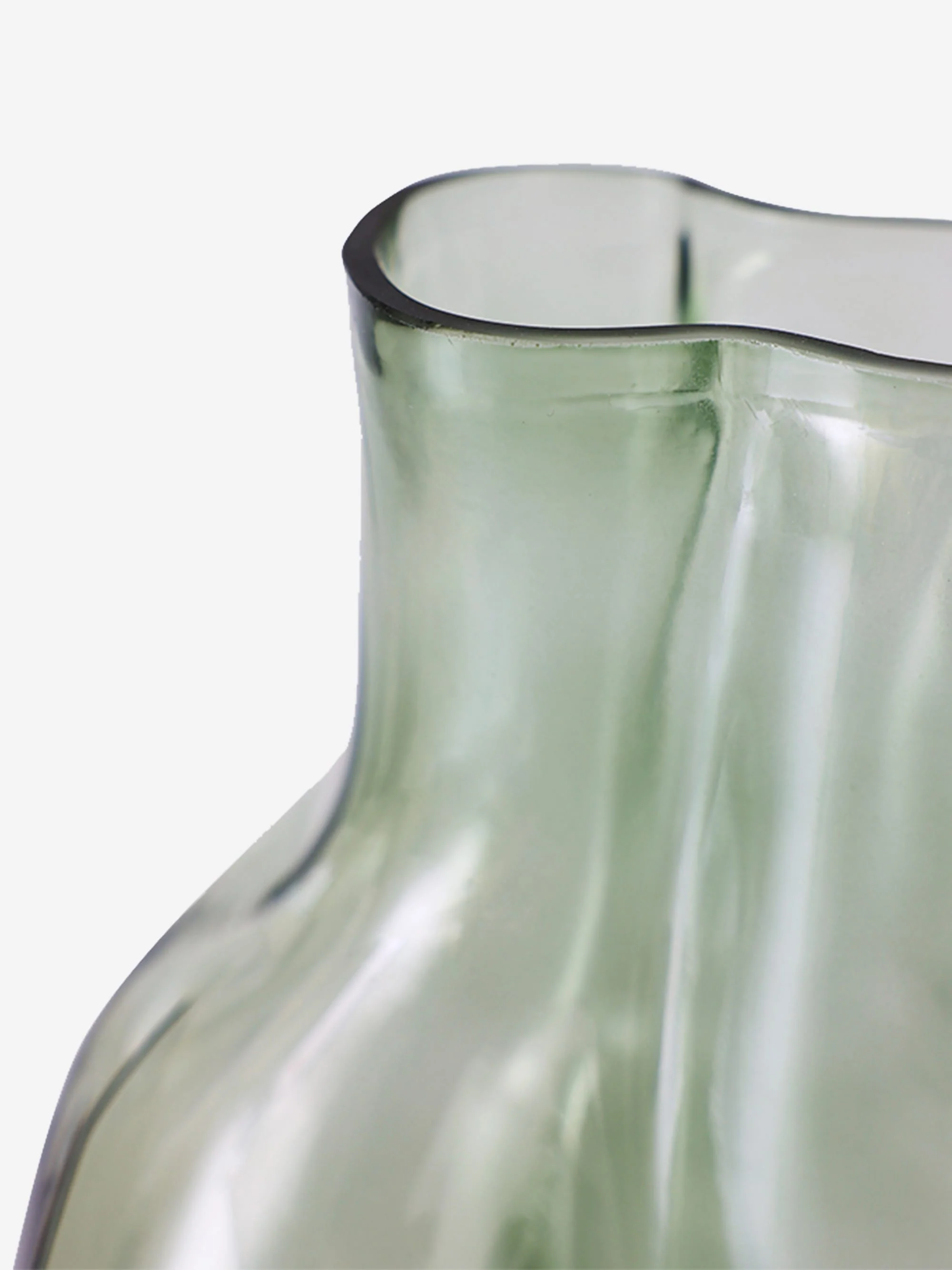 HKLiving Gleam Glass Small Vase - Olive - Image 2