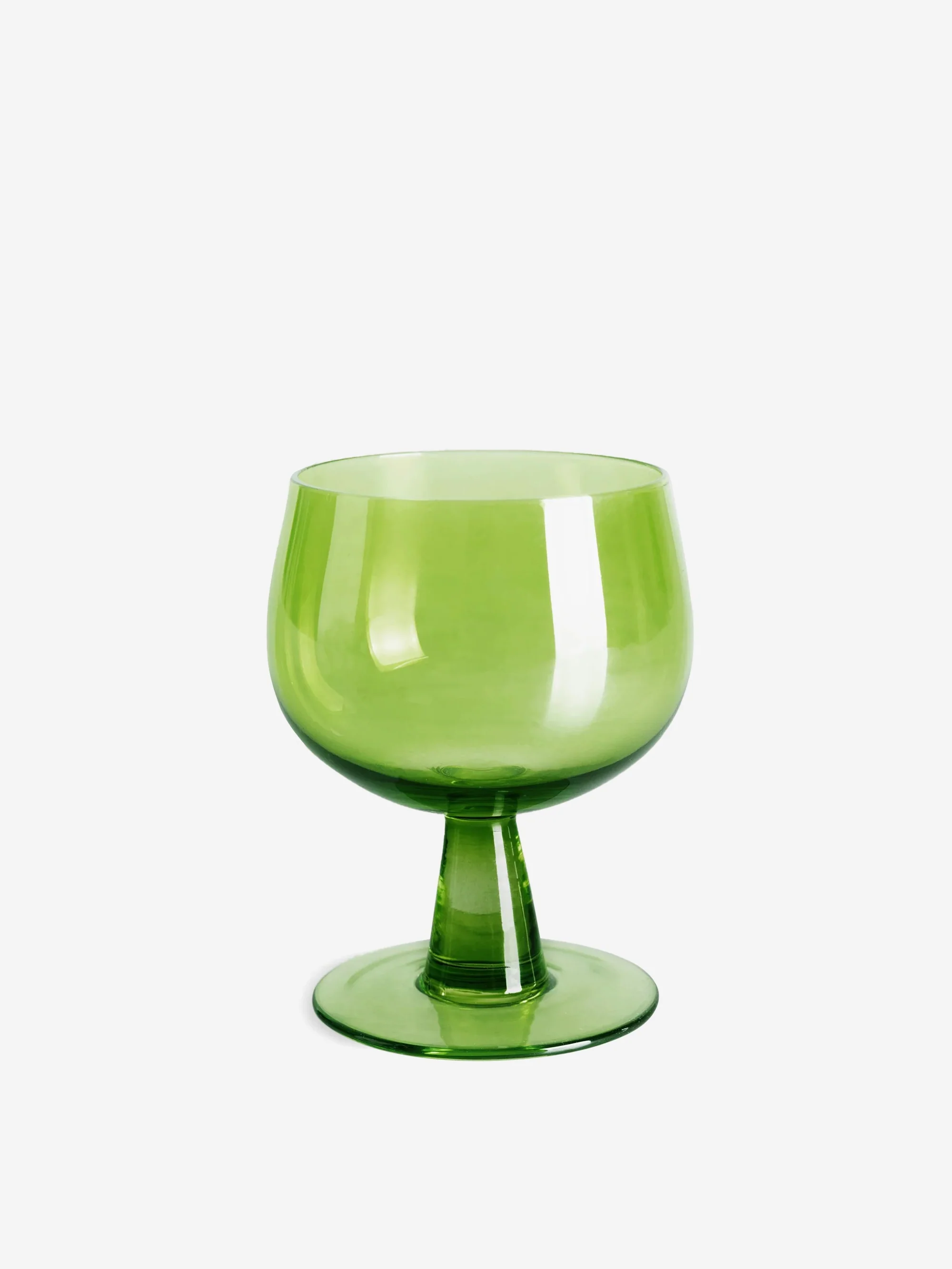 HKLiving The Emeralds: Wine Glass Low (Set of 4) - Lime Green