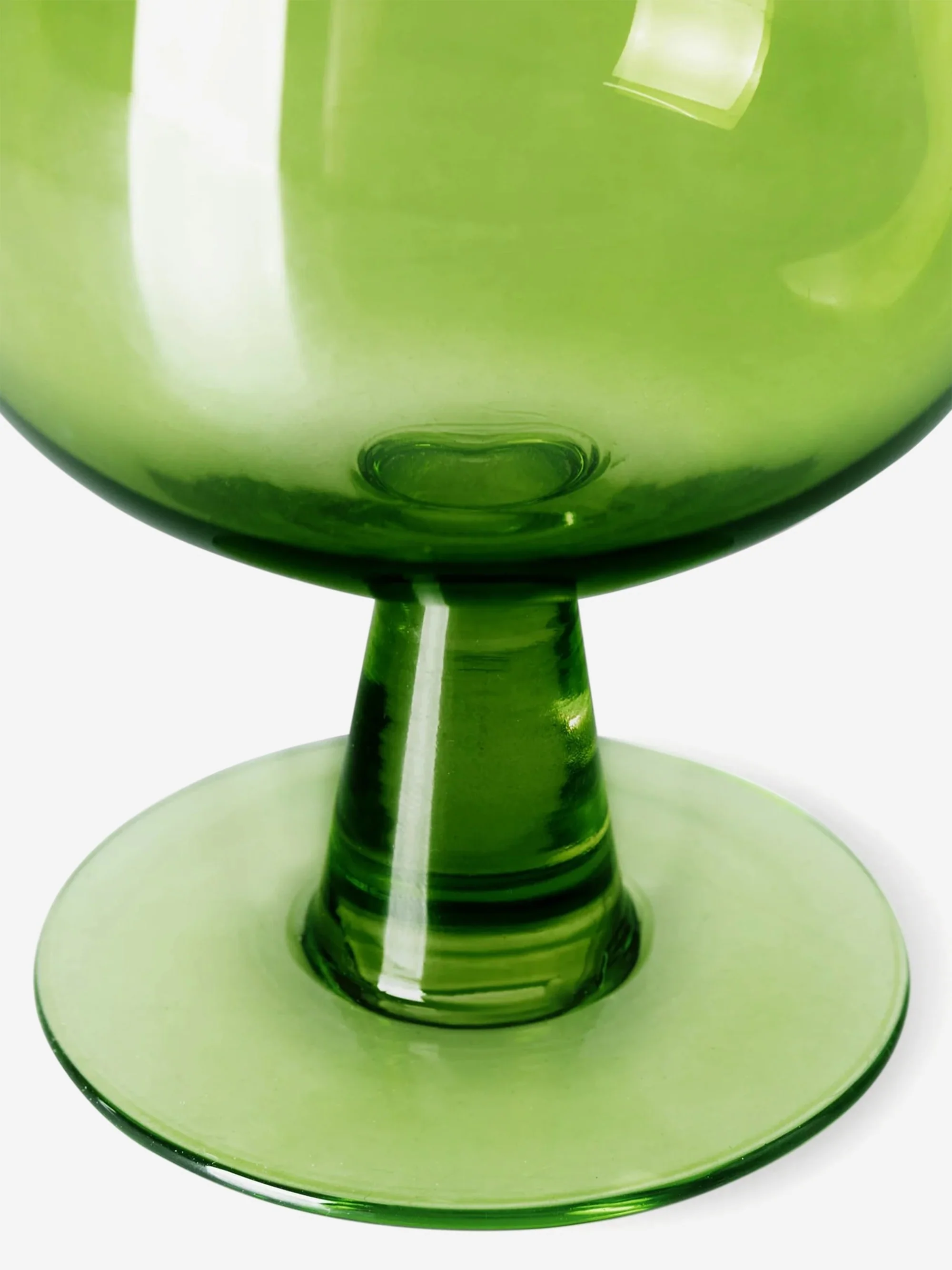 HKLiving The Emeralds: Wine Glass Low (Set of 4) - Lime Green - Image 3