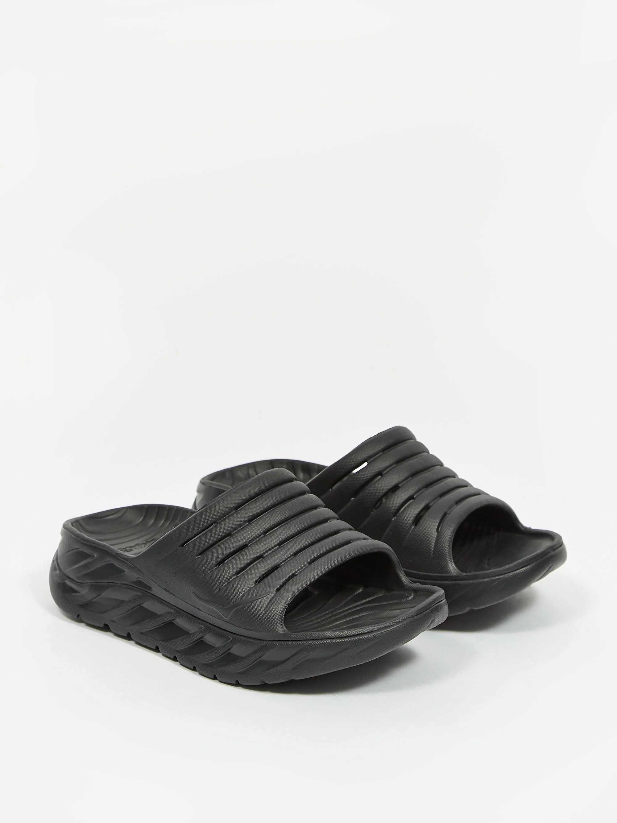 Hoka One One Ora Recovery Slide - Black/Black - Image 5