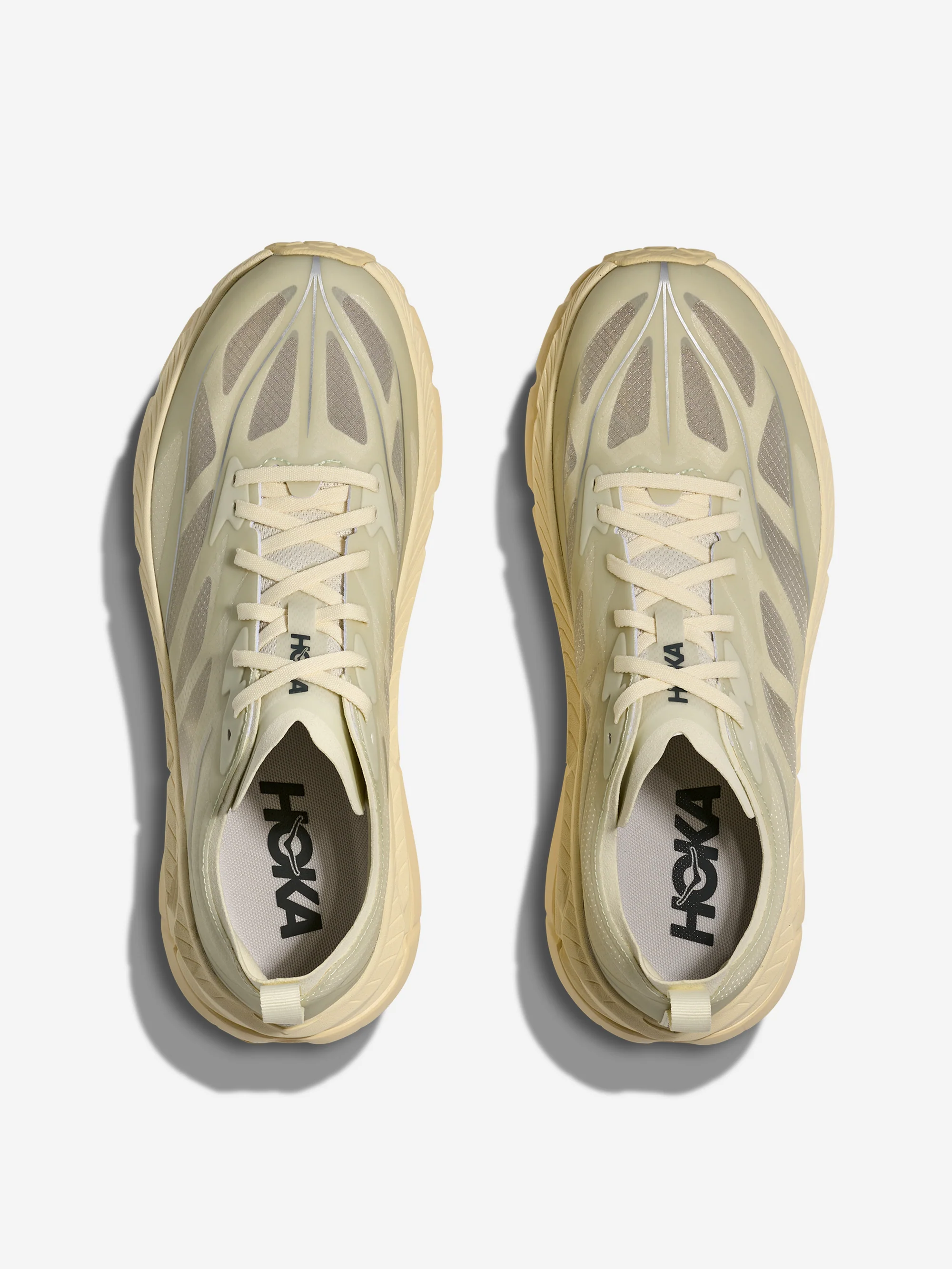 Hoka One One U Mafate Speed 4 Lite - Truffle Salt / Vintage Yellow - Image 6