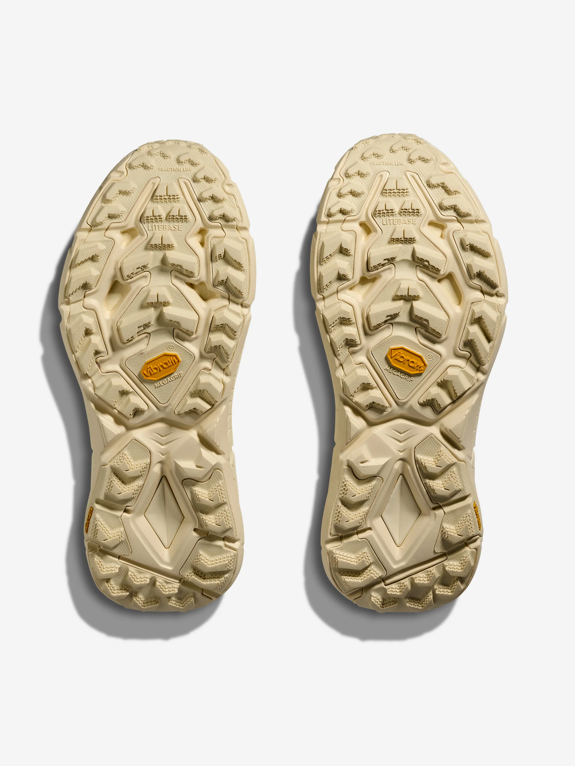Hoka One One U Mafate Speed 4 Lite - Truffle Salt / Vintage Yellow - Image 7
