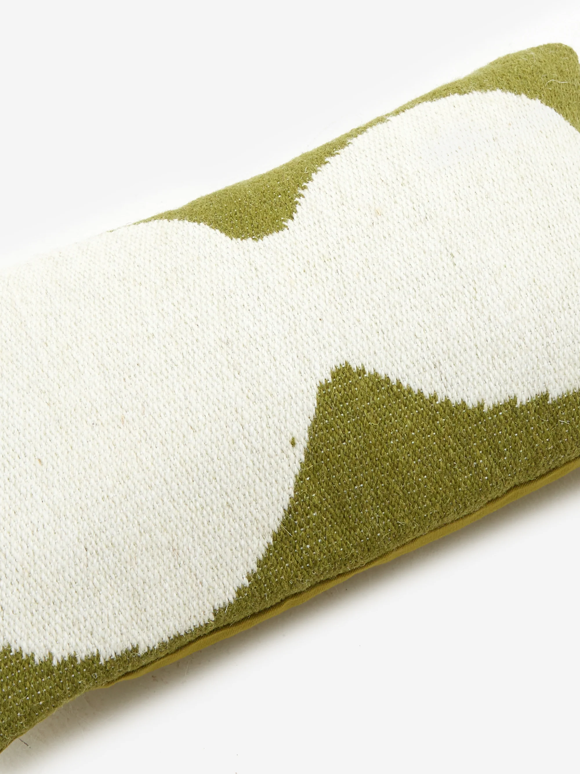 Homata Handwoven Bubble Shape Cushion Cover 30cm x 50cm - Olive - Image 2