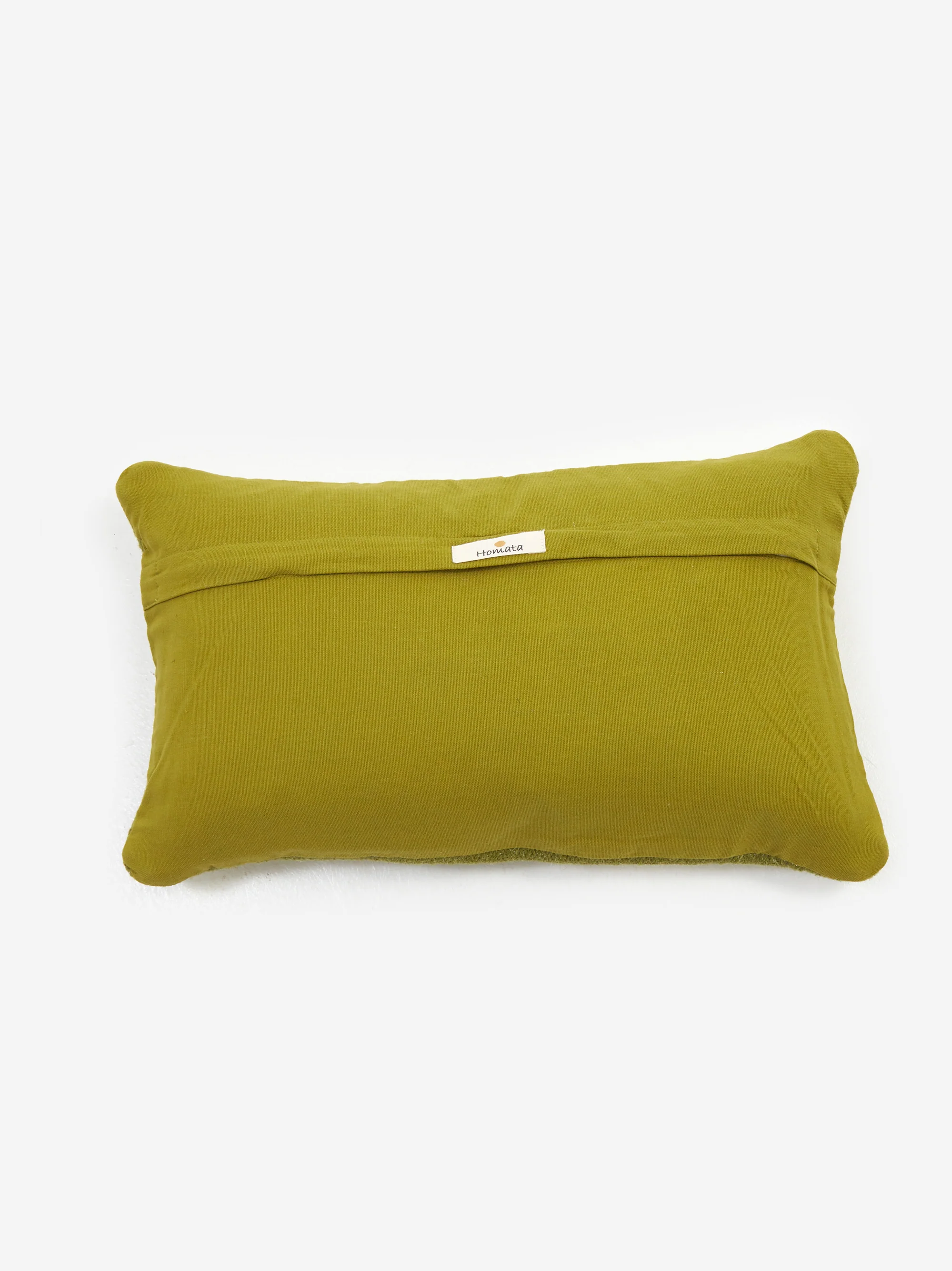 Homata Handwoven Bubble Shape Cushion Cover 30cm x 50cm - Olive - Image 3