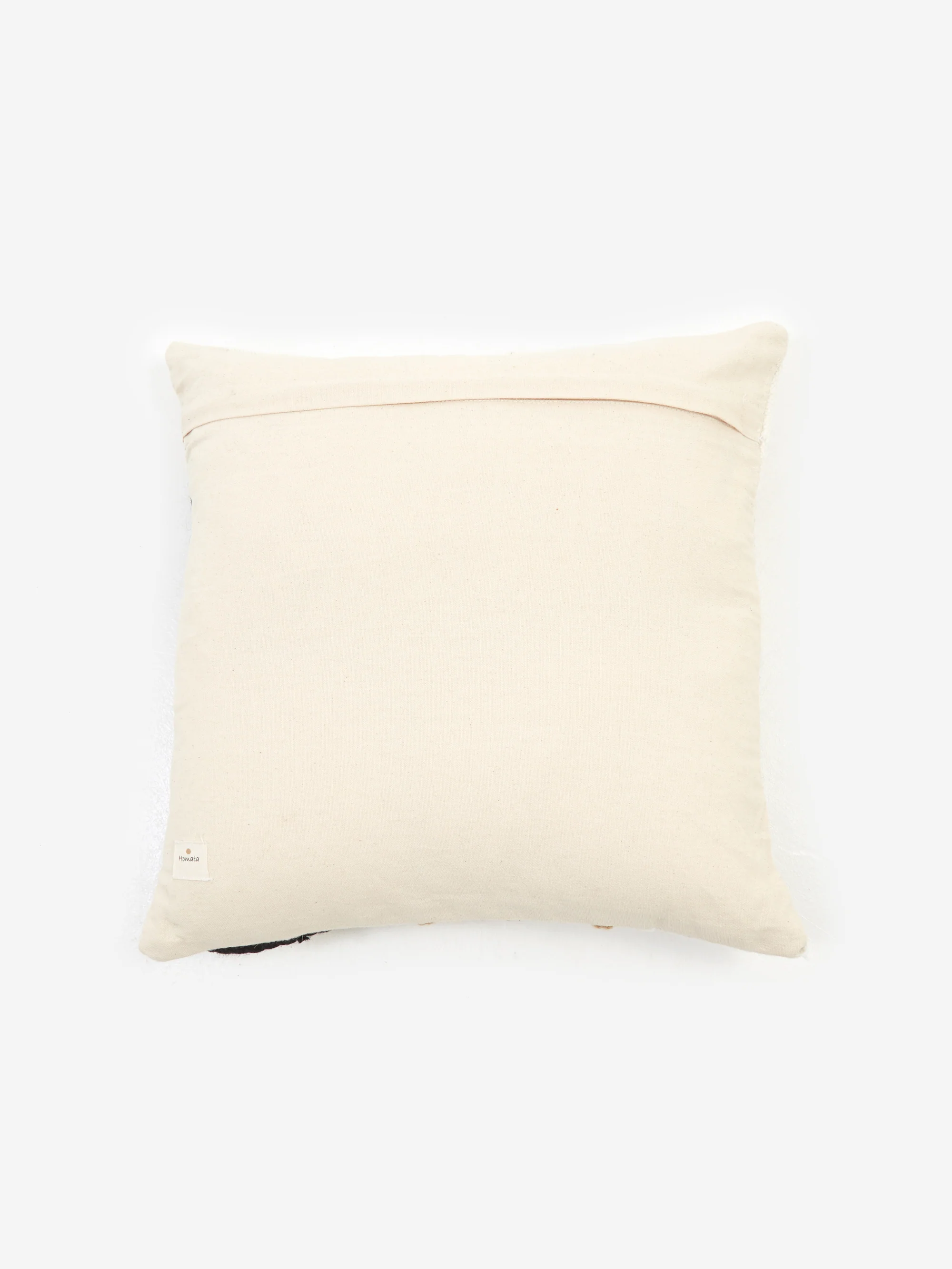 Homata Handwoven New Block Shape Outline Cushion Cover 50cm x 50cm - Ecru - Image 3