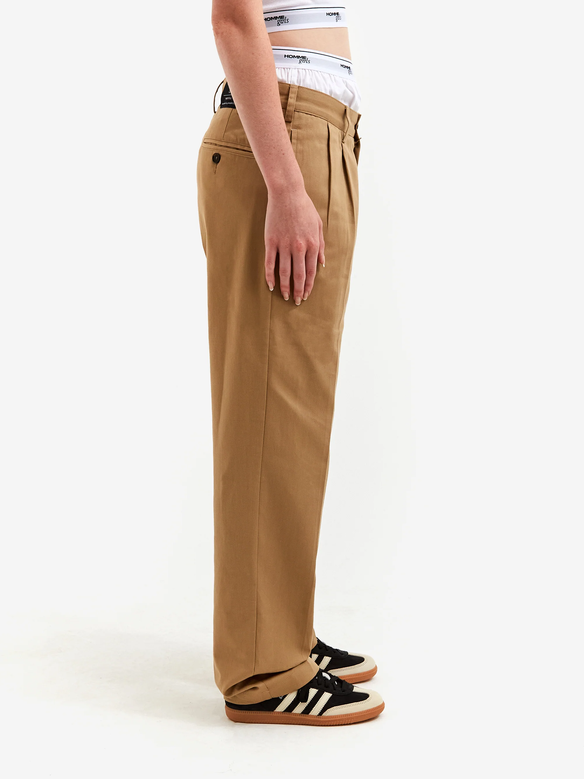 Hommegirls Boxer Trousers - Khaki - Image 2