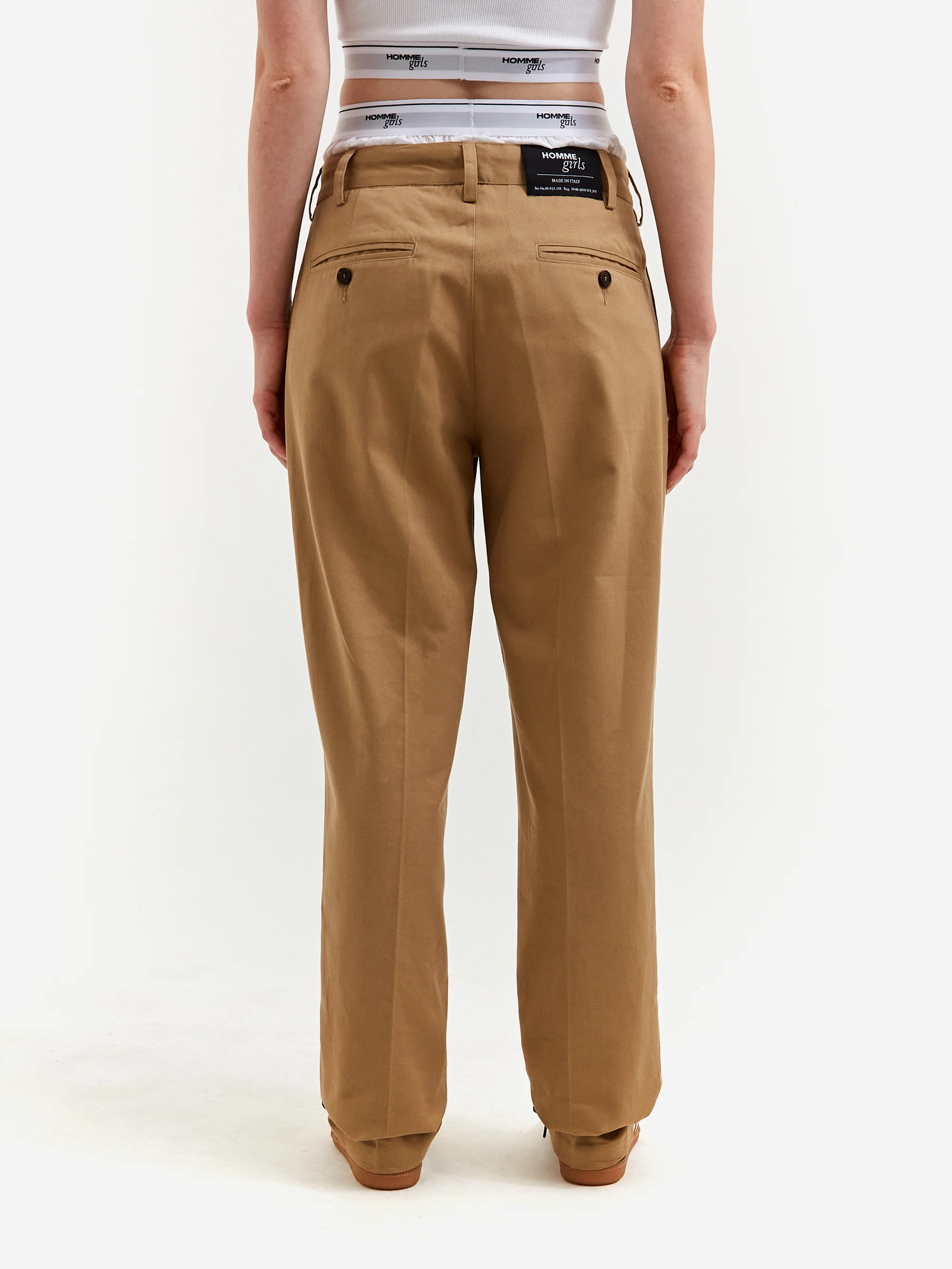 Hommegirls Boxer Trousers - Khaki - Image 3