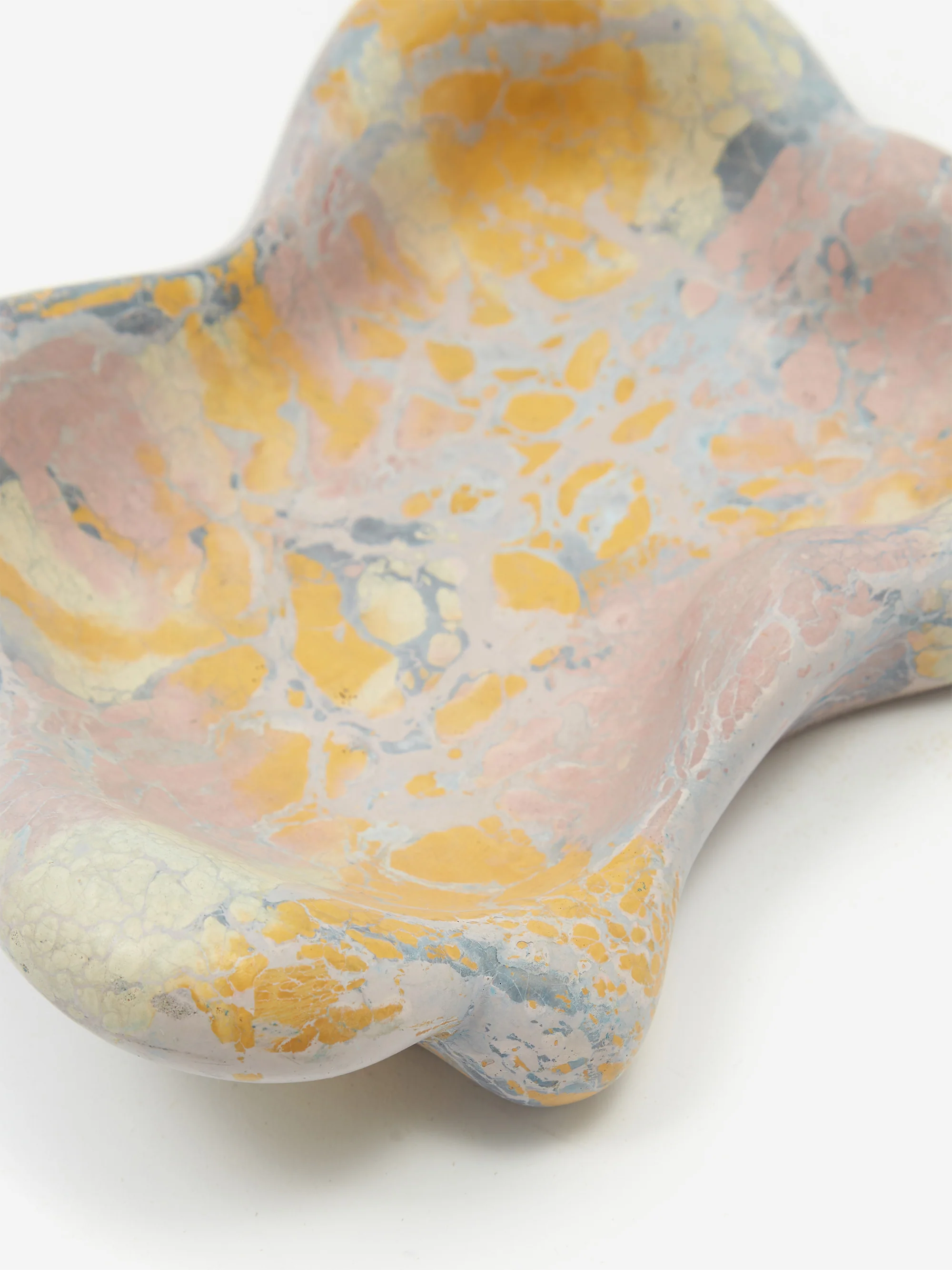 Houseplant by Seth Rogen Curvy Concrete Tray - Lavender/Gold - Image 2