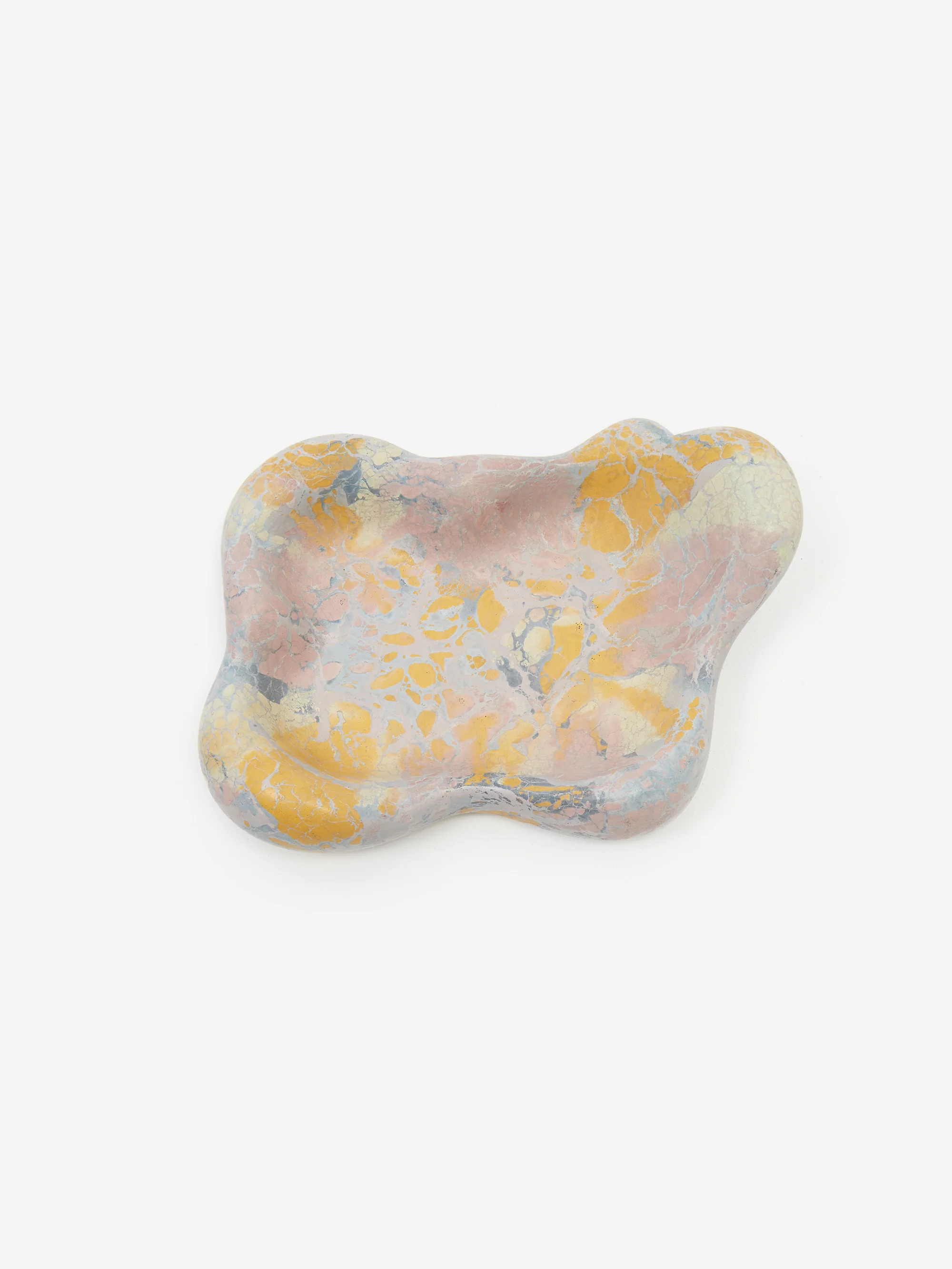 Houseplant by Seth Rogen Curvy Concrete Tray - Lavender/Gold - Image 3