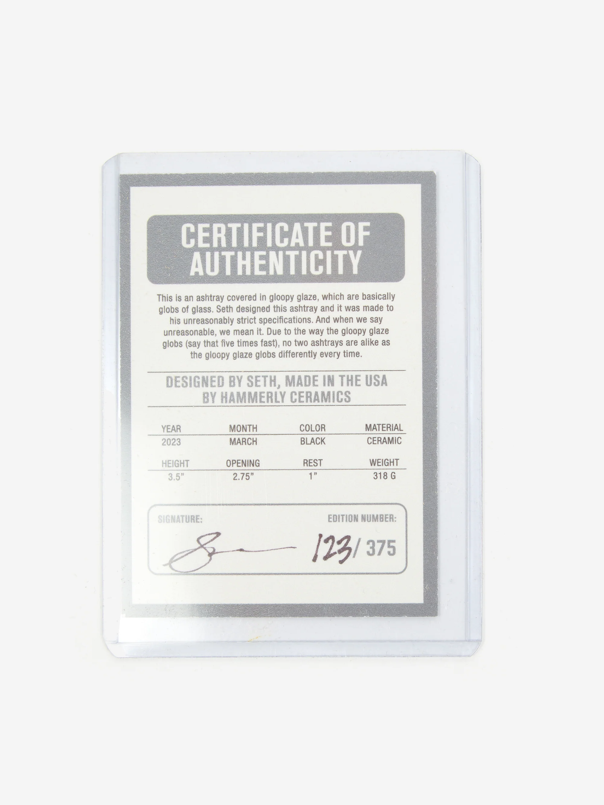 Houseplant by Seth Rogen Limited Edition Gloopy Ashtray - Black - Image 6