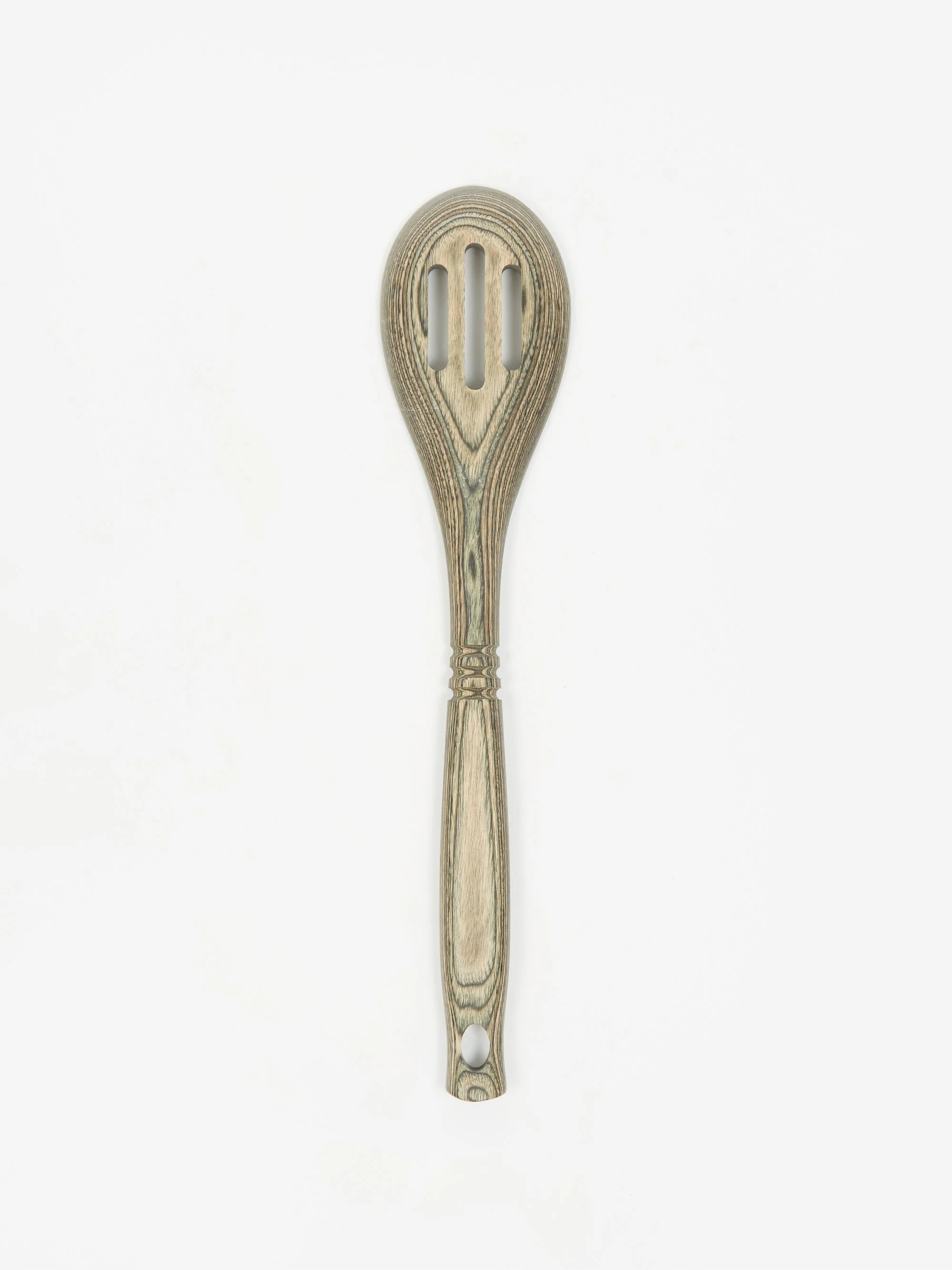Island Bamboo Slotted Spoon - Black - Image 5