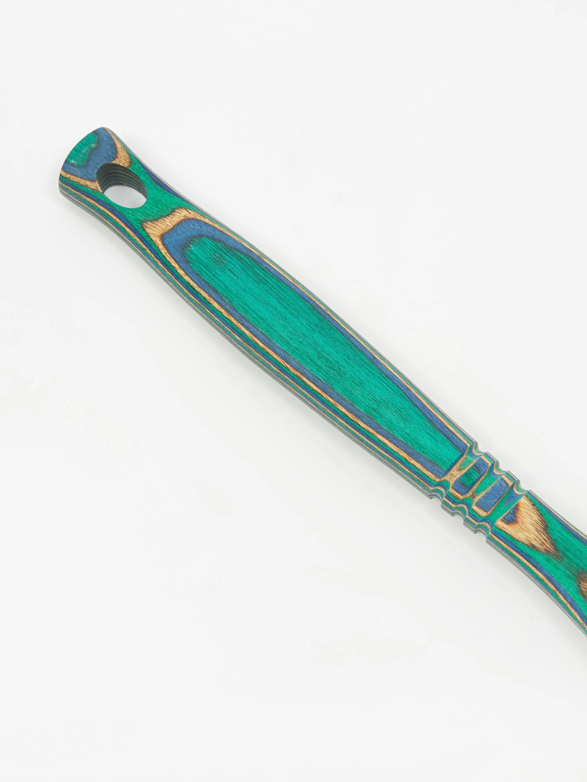 Island Bamboo Slotted Spoon - Peacock - Image 2