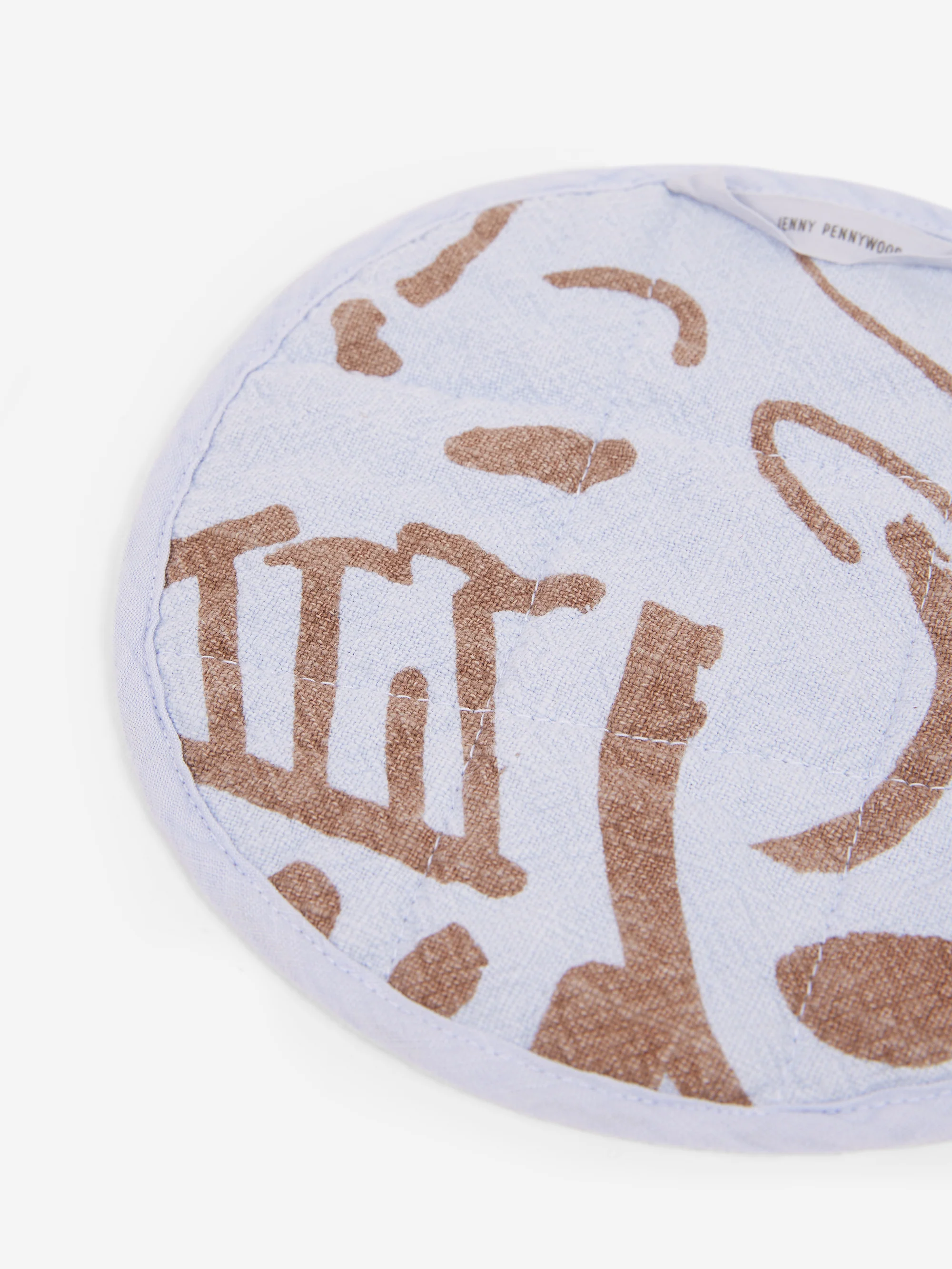 Jenny Pennywood Round Potholder Fold - Mist/Clay - Image 4