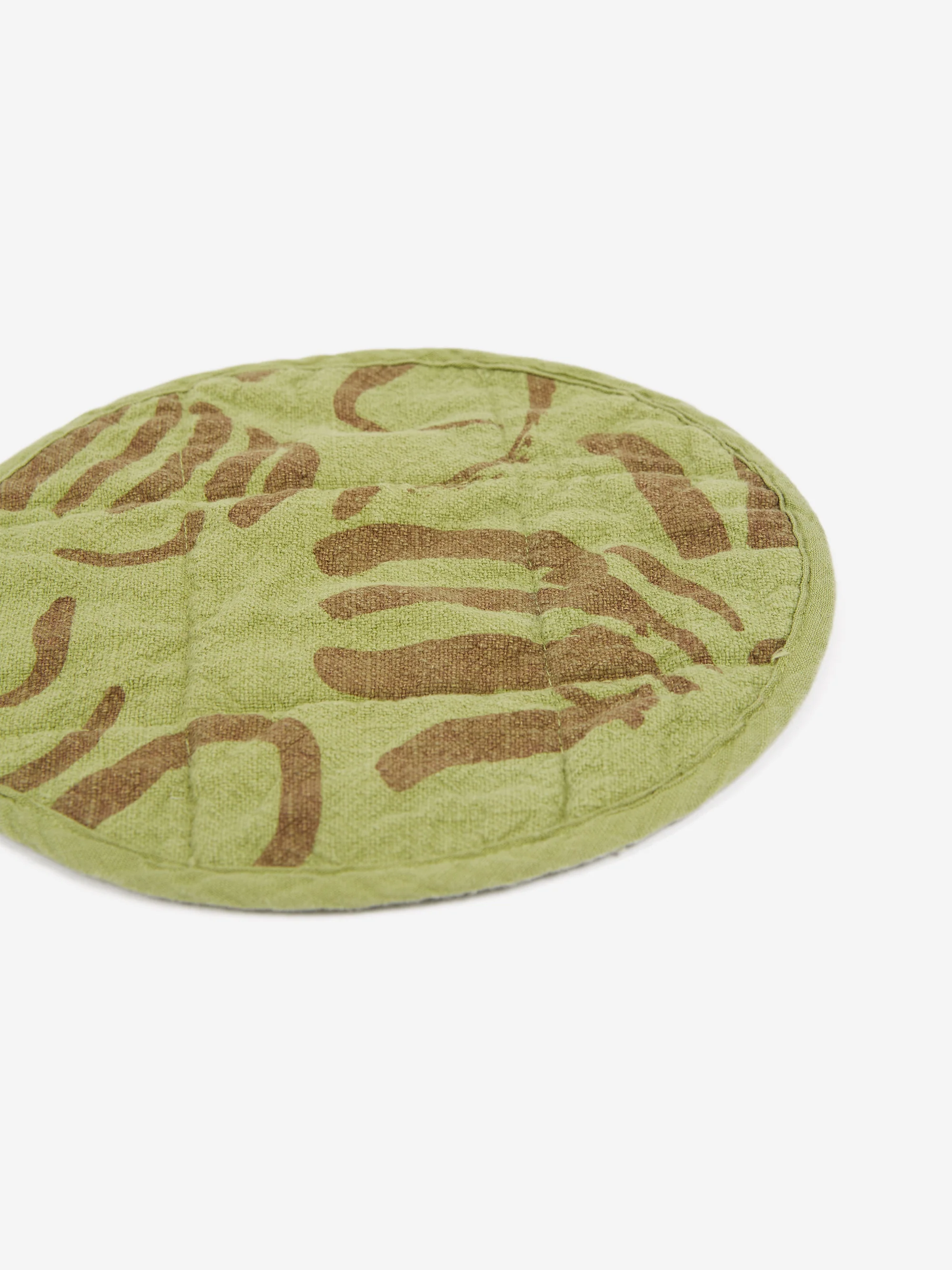 Jenny Pennywood Round Potholder Fold - Moss/Clay - Image 2