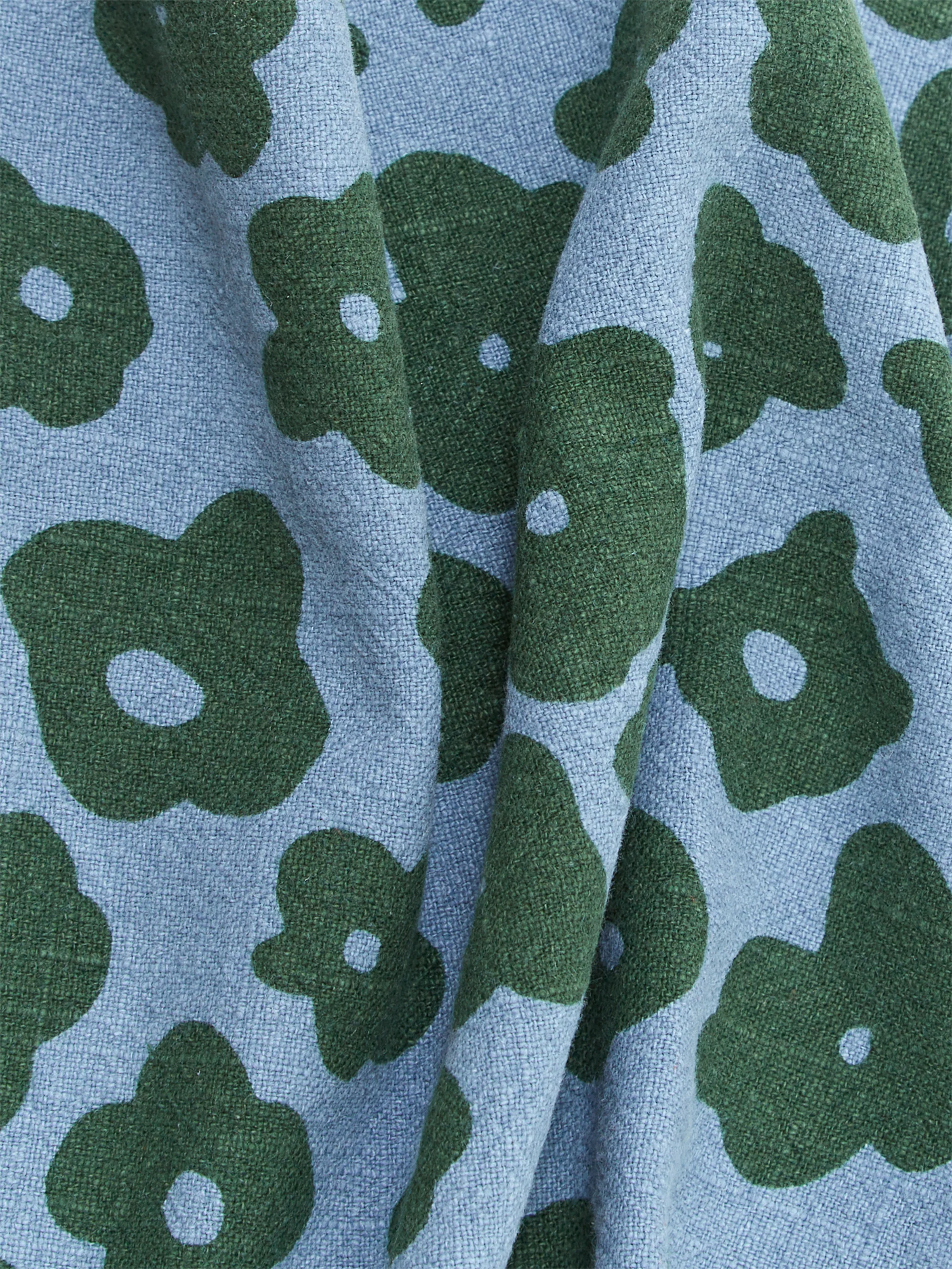 Jenny Pennywood Textured Tea Towel Dashes & Moon - Moss/Grey - Image 2