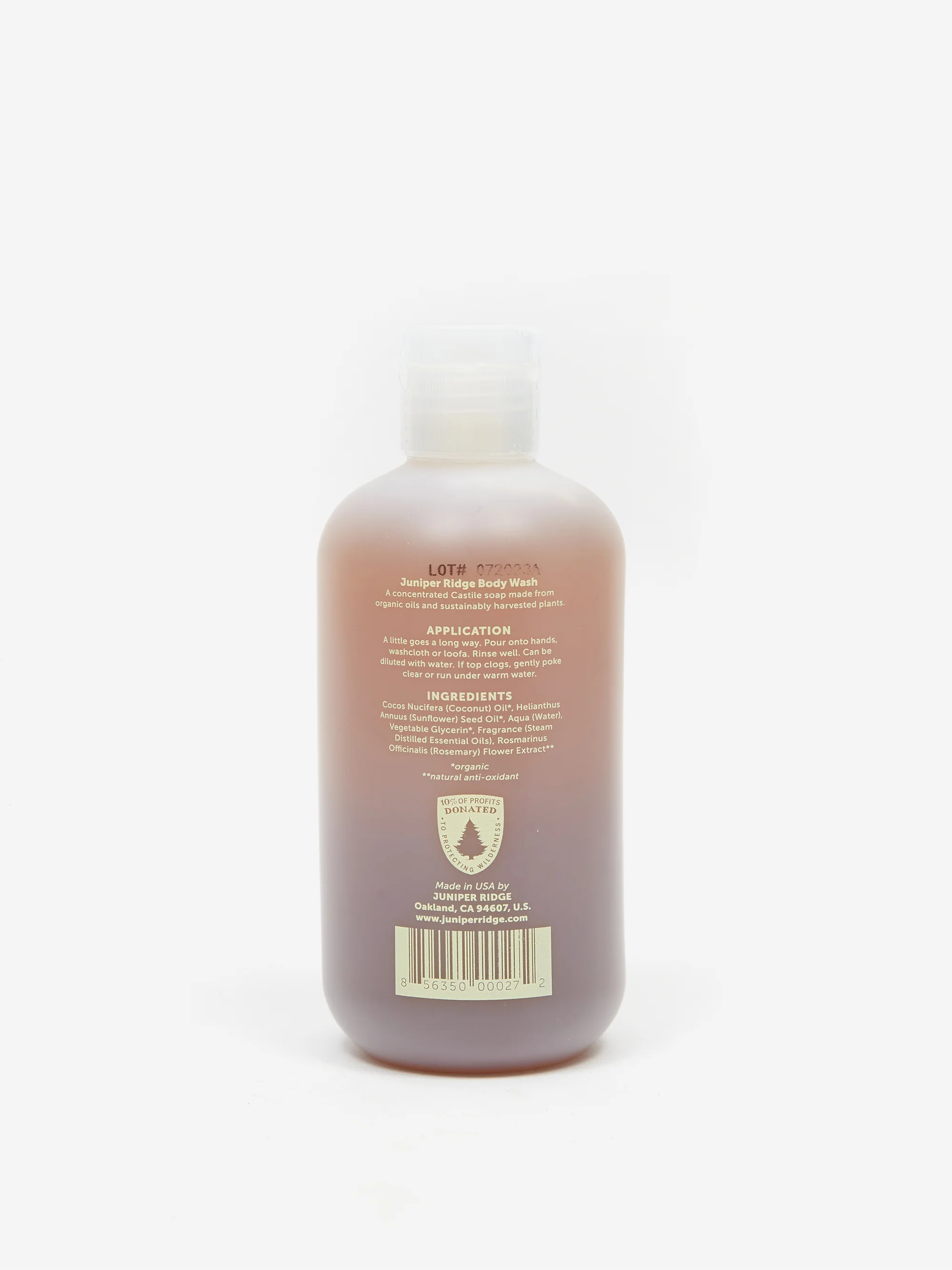 Juniper Ridge Body Wash - Redwood Mist 8oz - Image 2