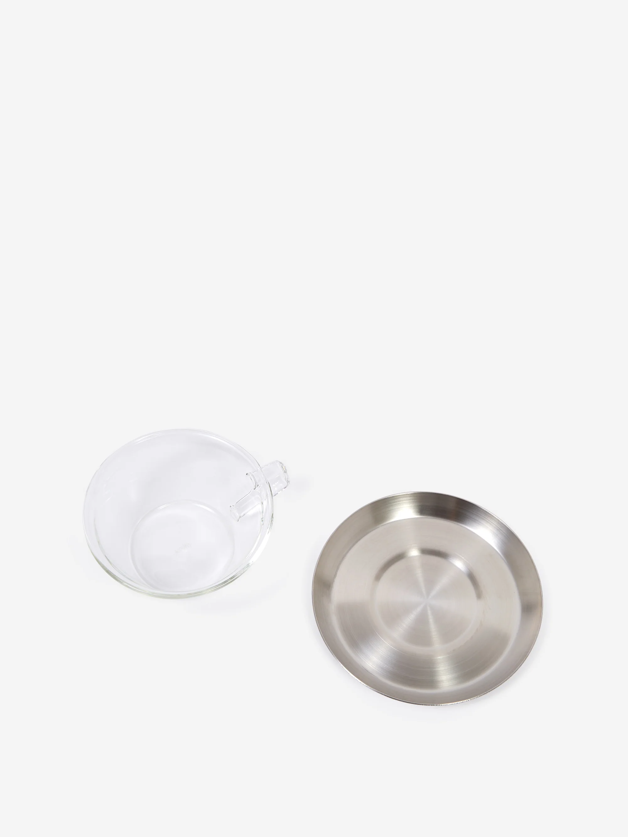 Kinto CAST Tea Cup and Saucer - Stainless Steel - Image 2