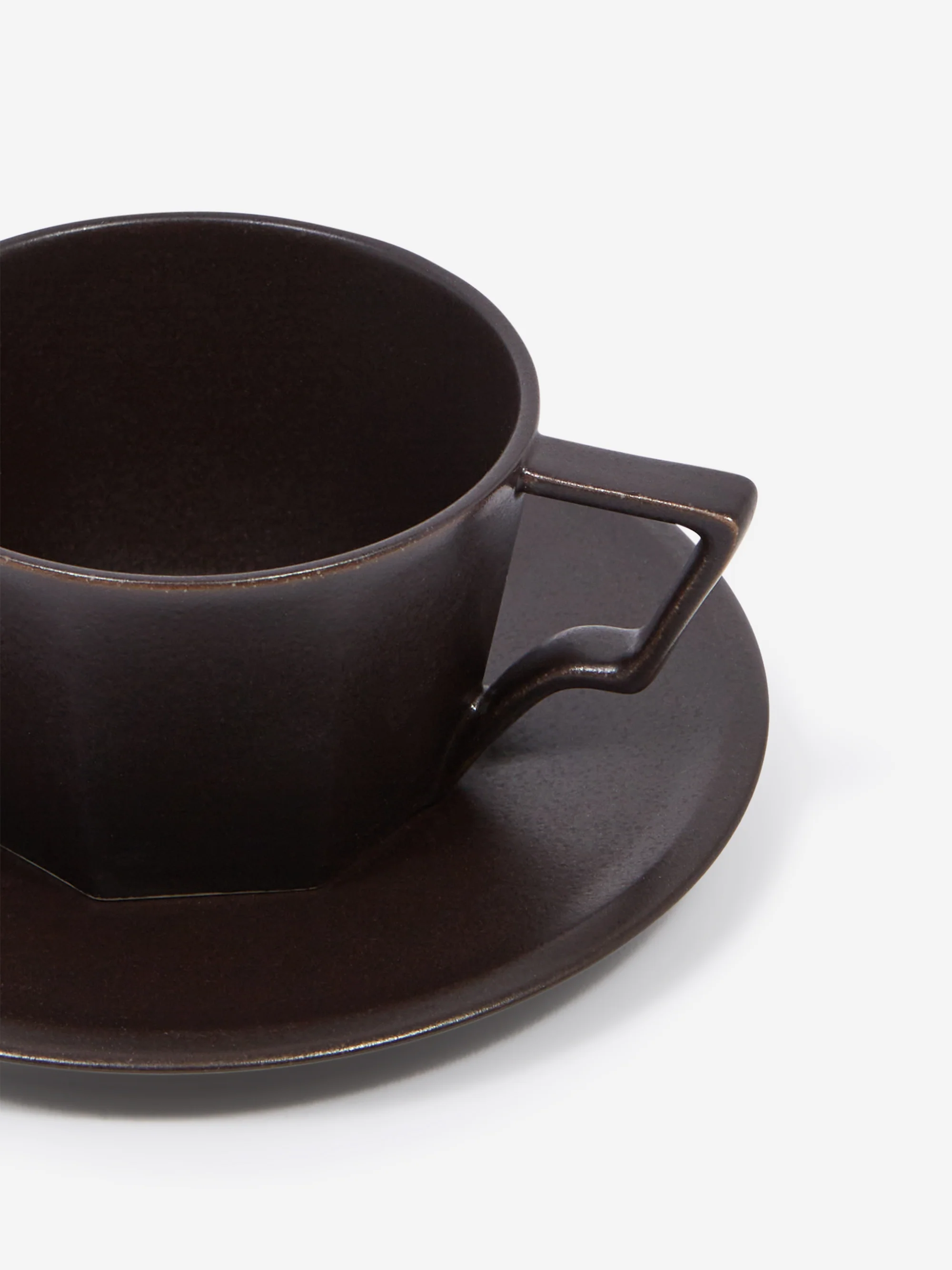Kinto OCT Cup and Saucer 300ml - Black - Image 2