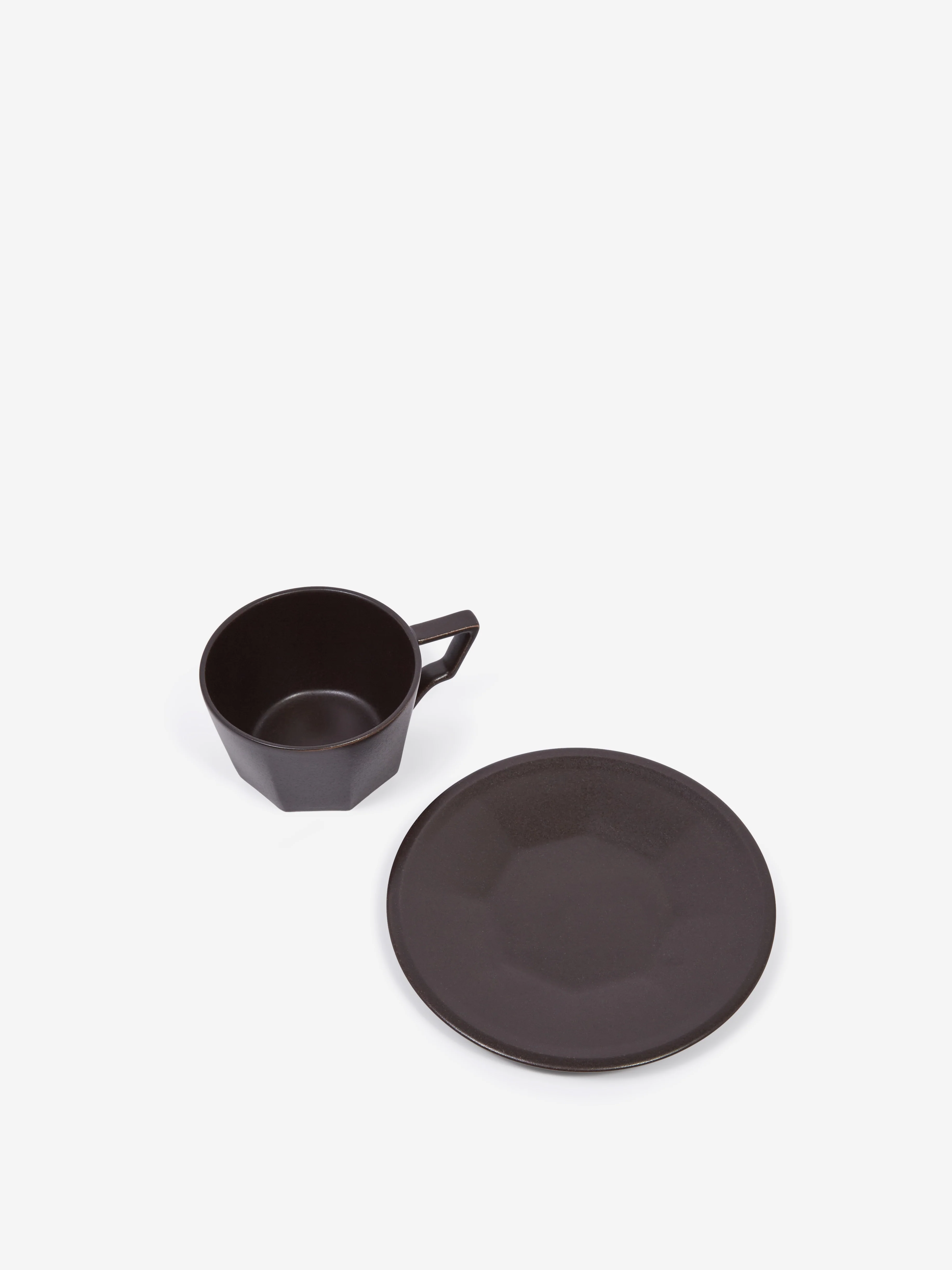 Kinto OCT Cup and Saucer 300ml - Black - Image 3