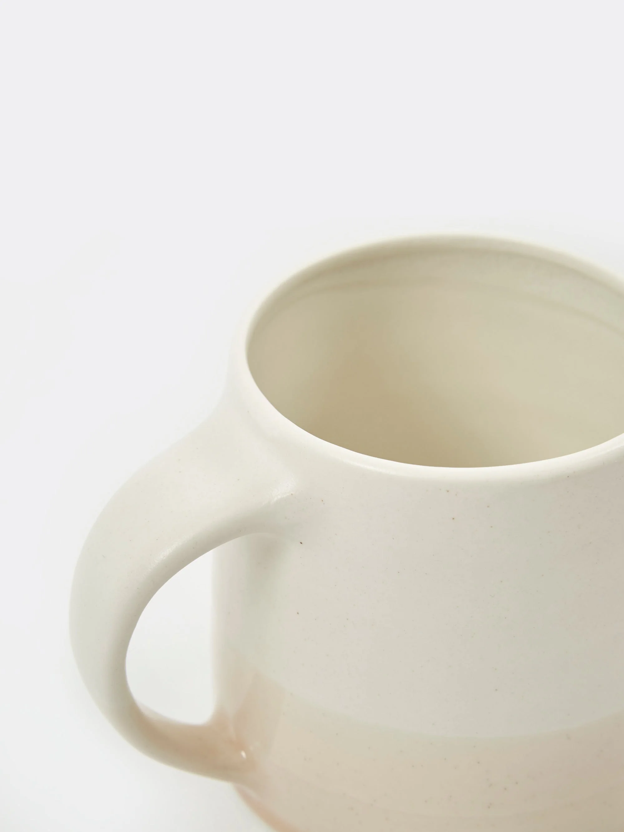 Kinto SCS Mug 320ml - White x Pink Beige - Image 3
