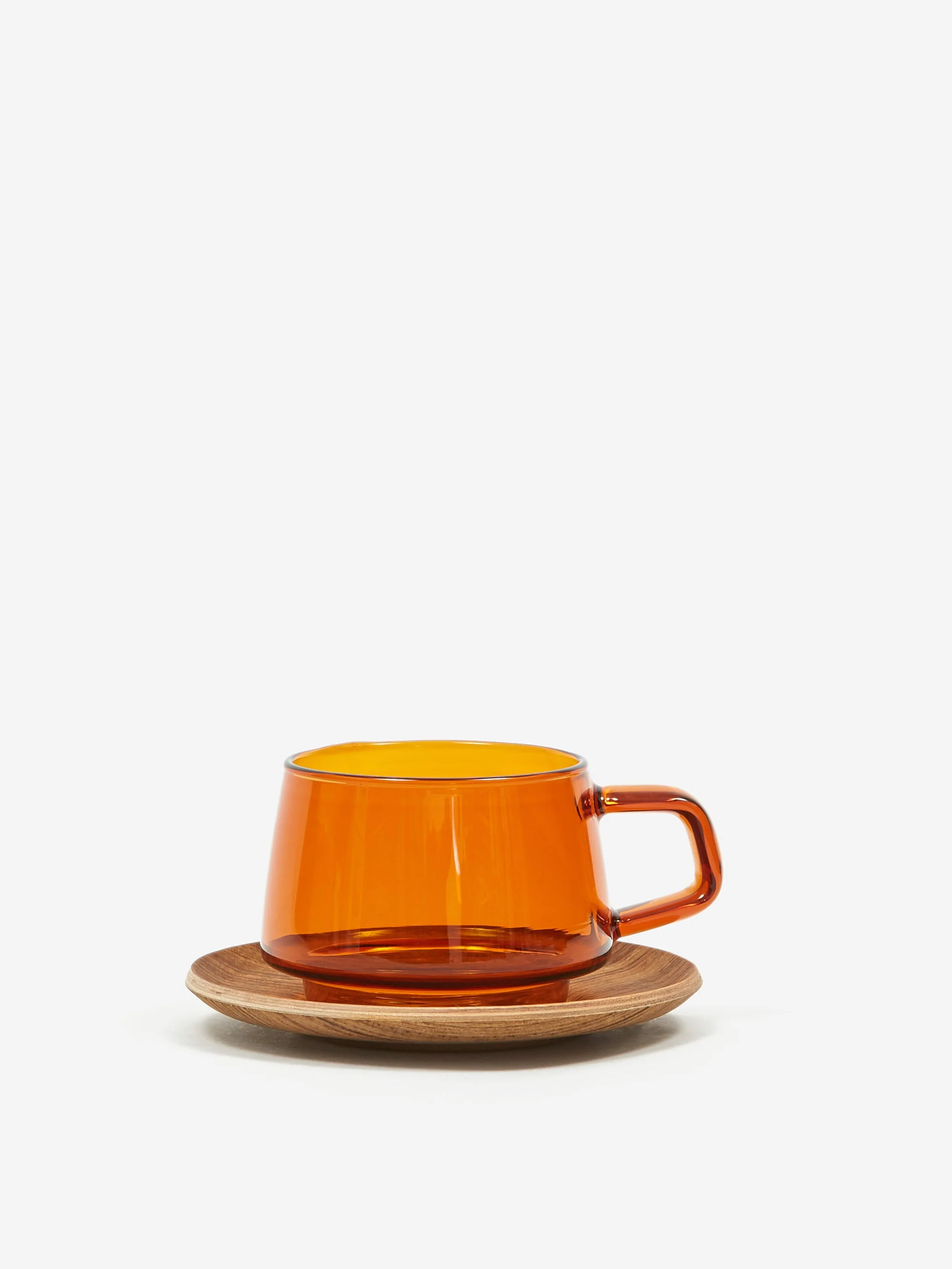 Kinto Sepia Cup and Saucer - Amber