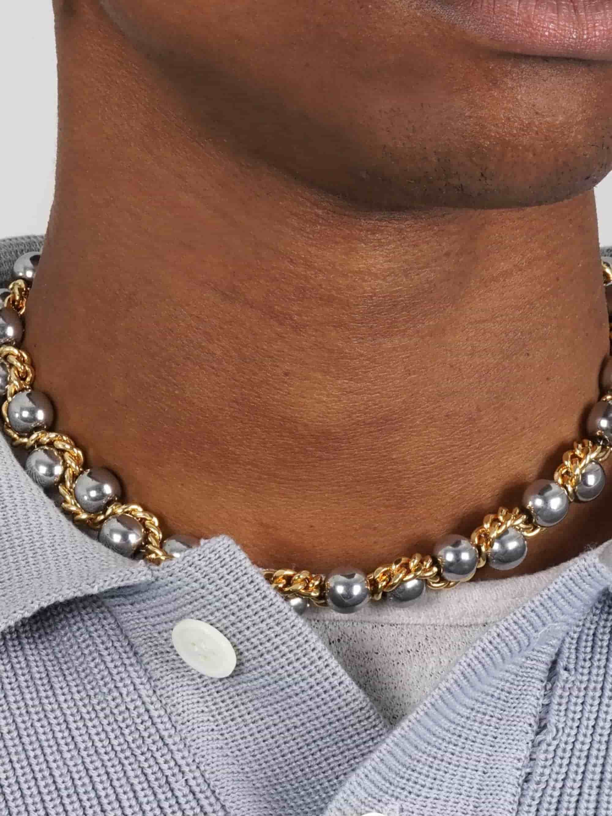 Kitesy Martin Le Serpent Necklace - Silvered/Golden - Image 4