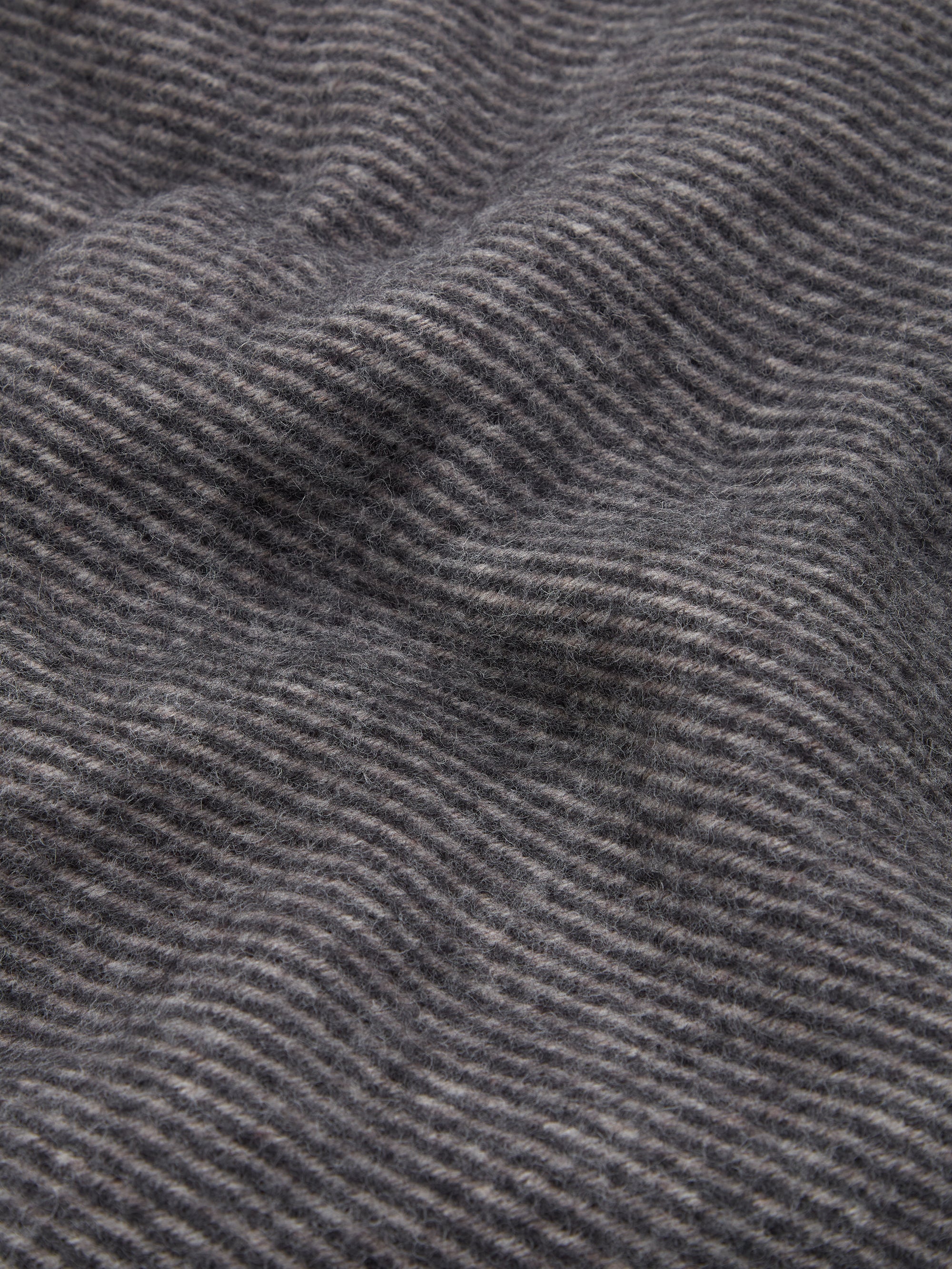 Klippan Bazaar Natural Lambswool Blanket - Grey/Natural Beige - Image 3