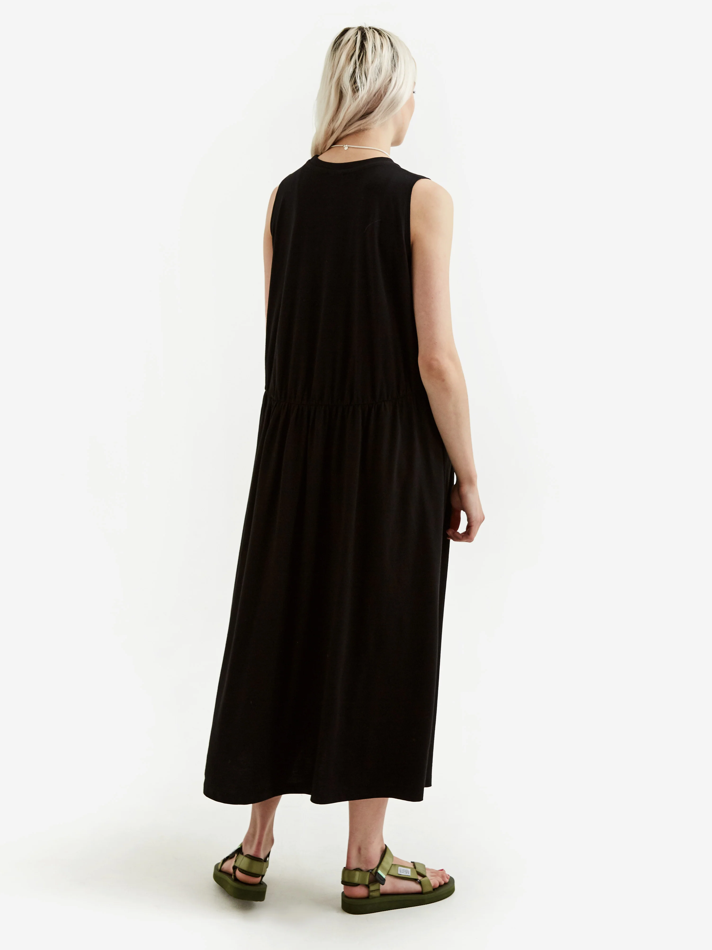 Kowtow Curve Waist Dress - Black - Image 3