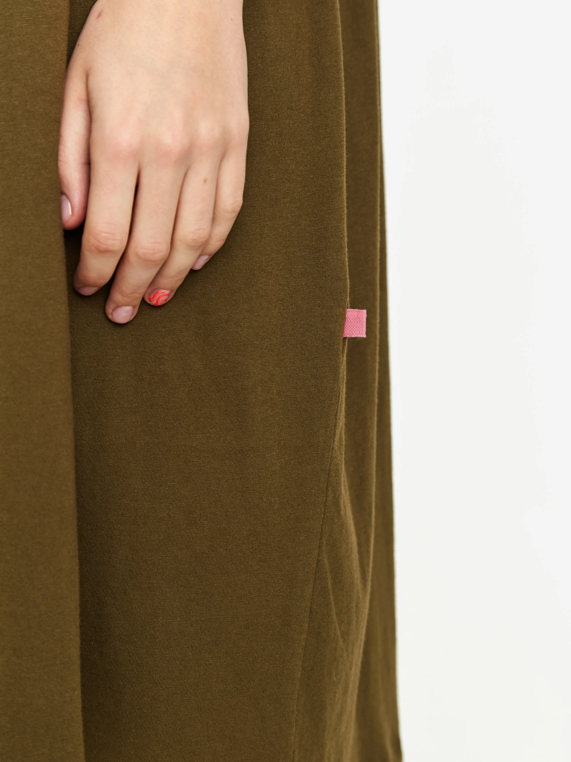 Kowtow Gather T-Shirt Dress - Khaki - Image 5