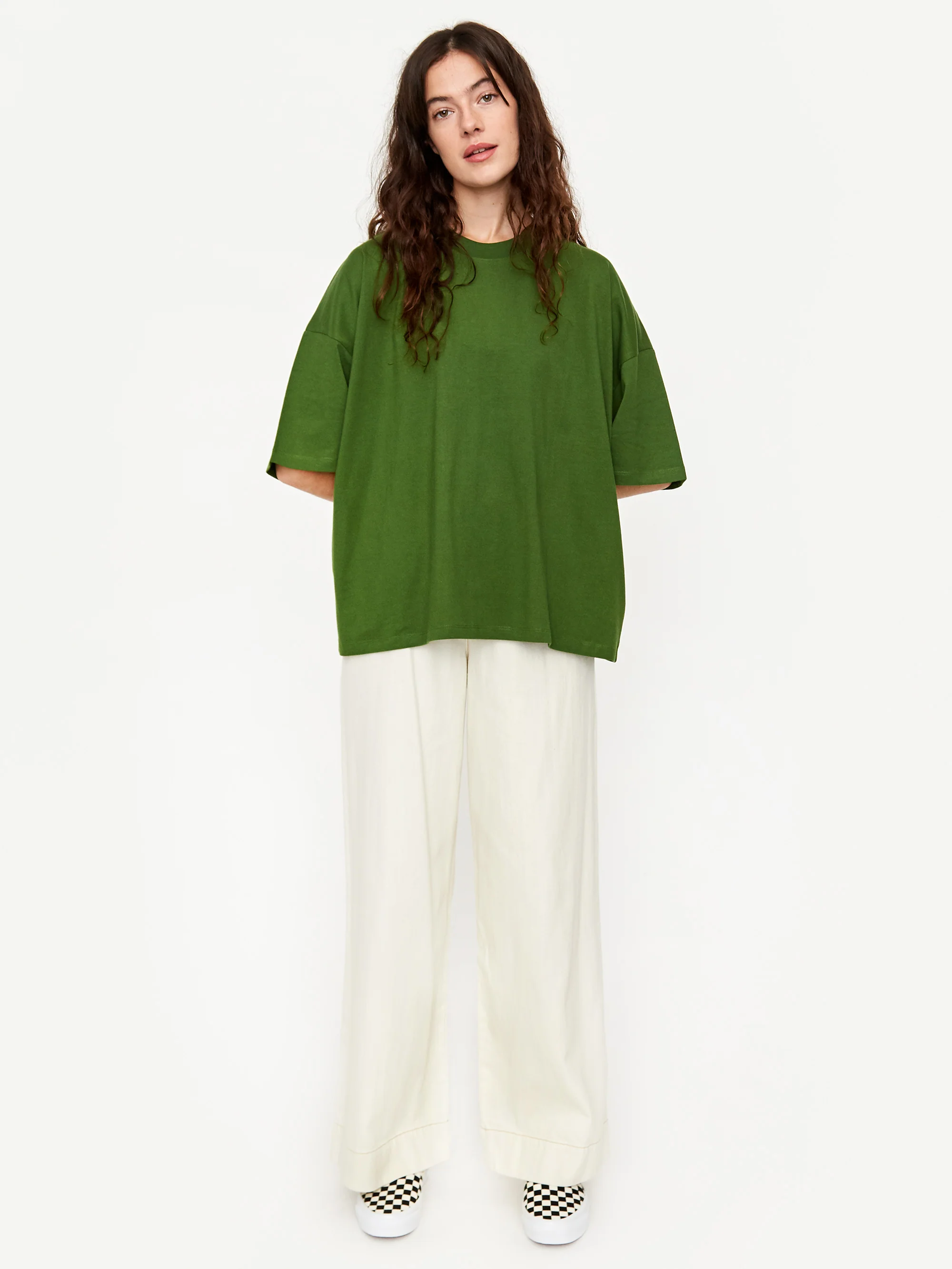 Kowtow Oversized Boxy Shortsleeve T-Shirt - Grass - Image 3