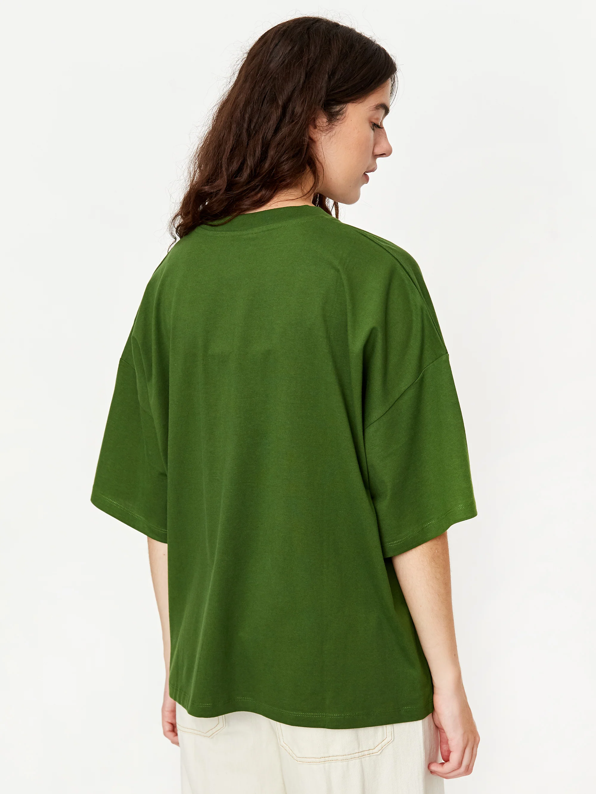 Kowtow Oversized Boxy Shortsleeve T-Shirt - Grass - Image 5