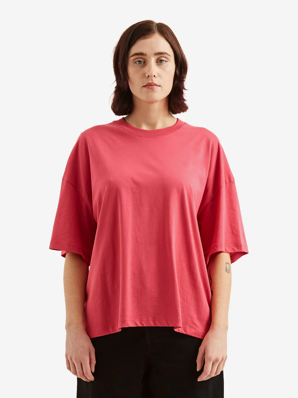 Kowtow Oversized Boxy Tee - Fuchsia