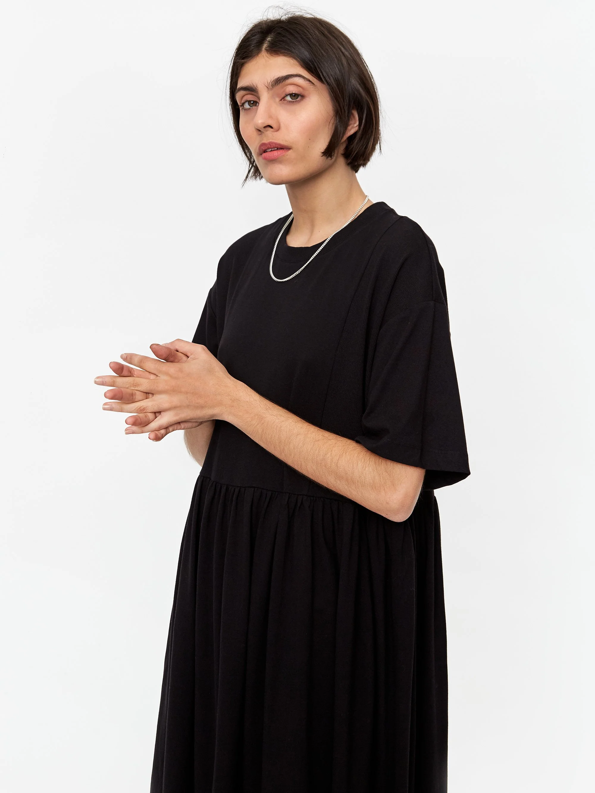 Kowtow Rib Panel Dress - Black - Image 5