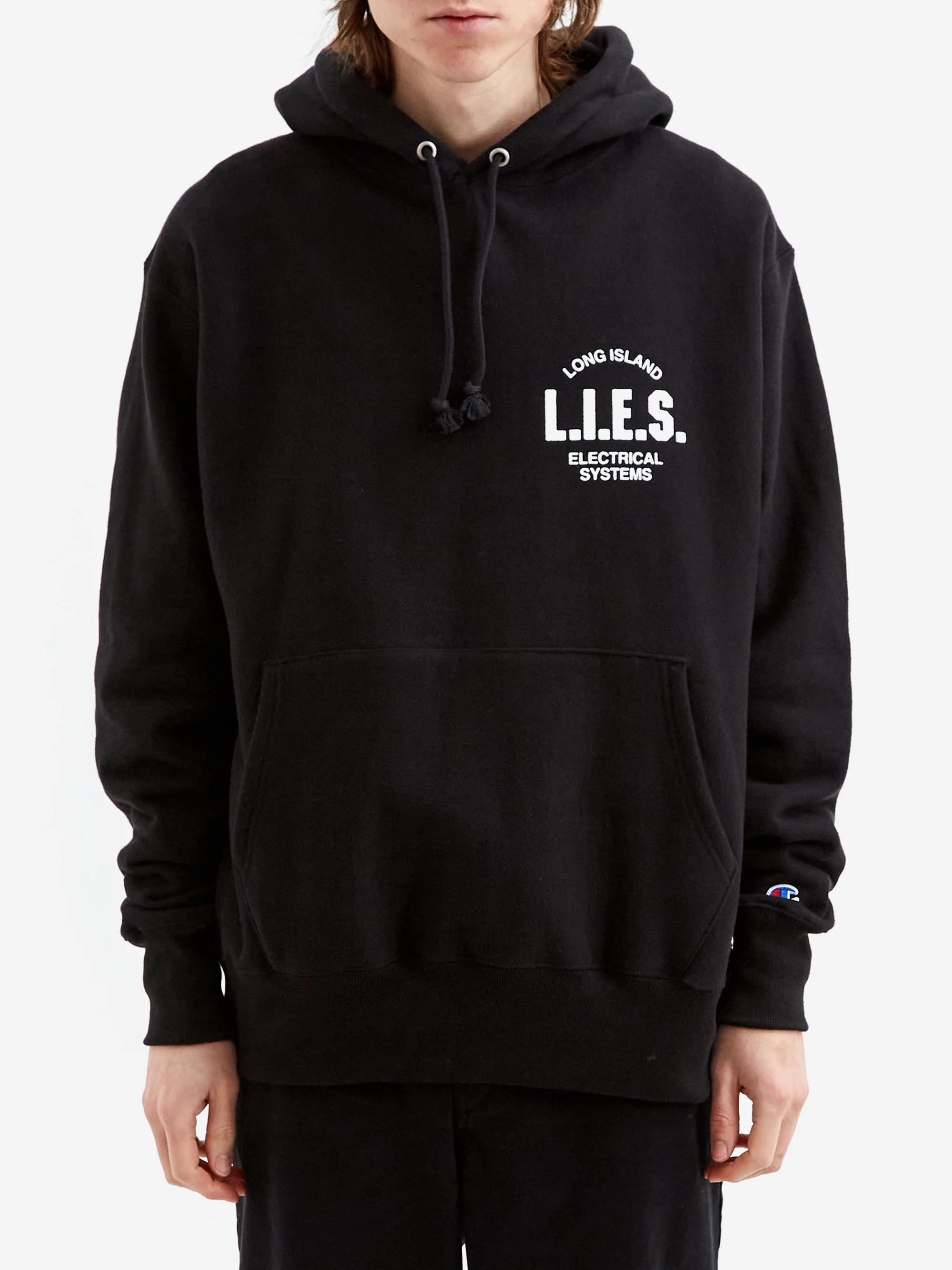 L.I.E.S. Records Classic Logo Hoodie - Black - Image 5