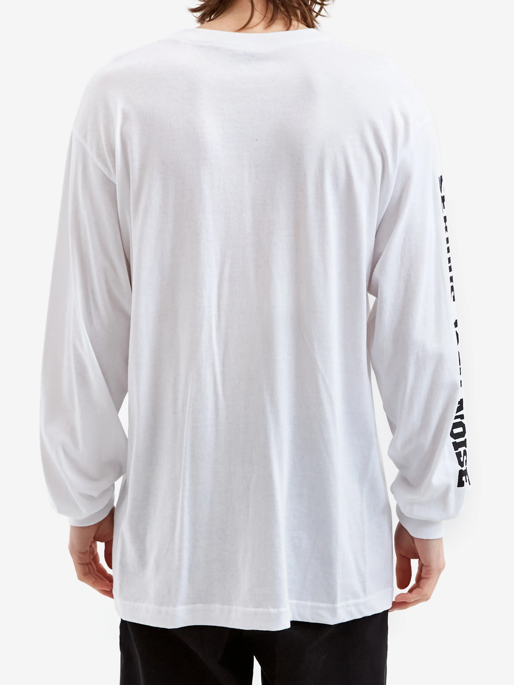 L.I.E.S. Records L.I.E.S. Statue LS T-Shirt - White - Image 6