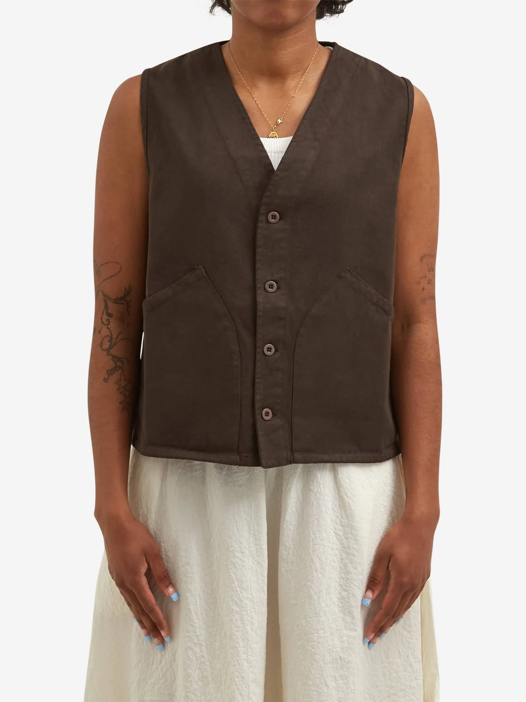 Labo.Art Gilet Pesca Moon - Maron