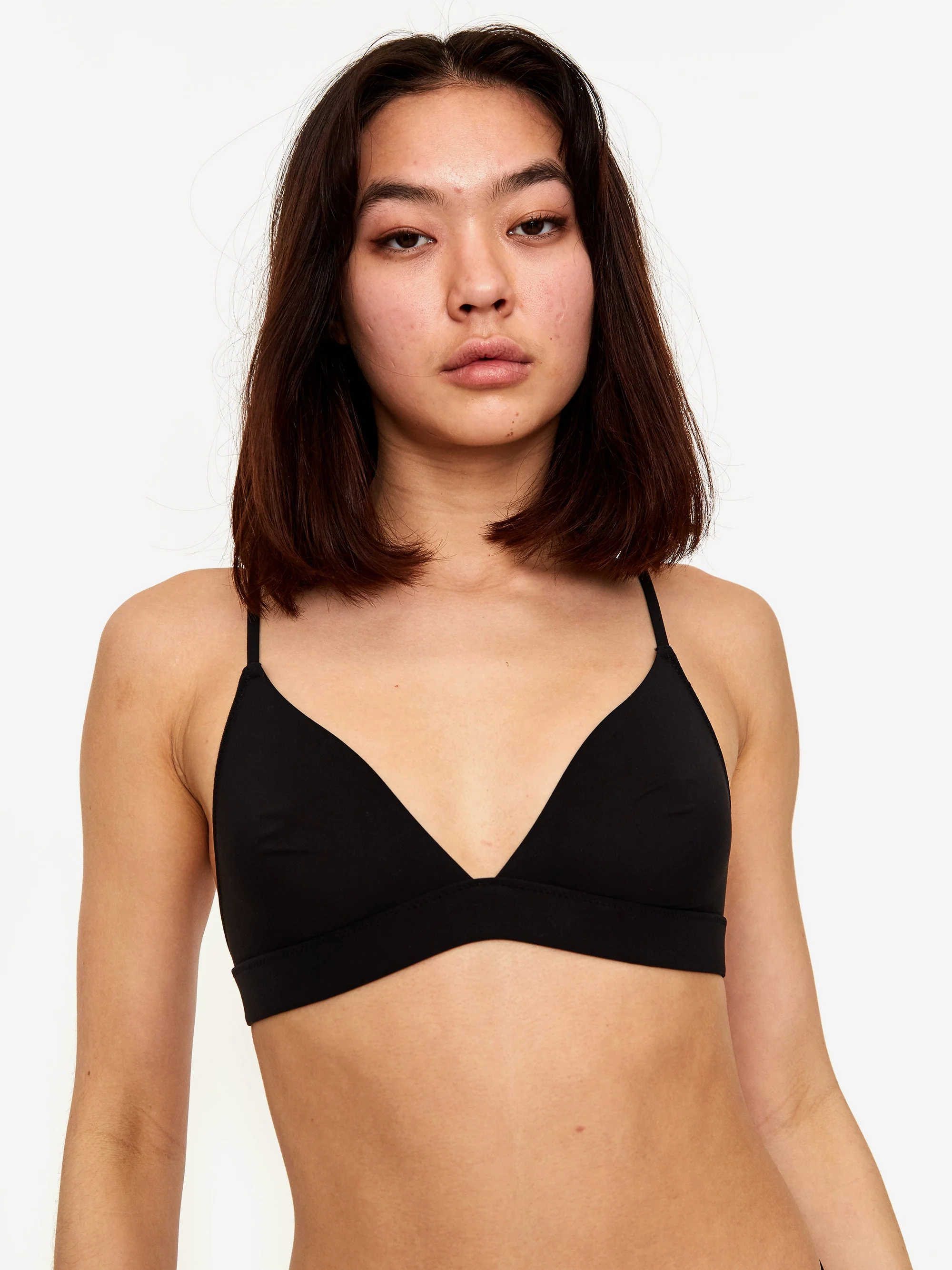 Les Girls Les Boys Paper Touch Traingle Bra - Black - Image 2