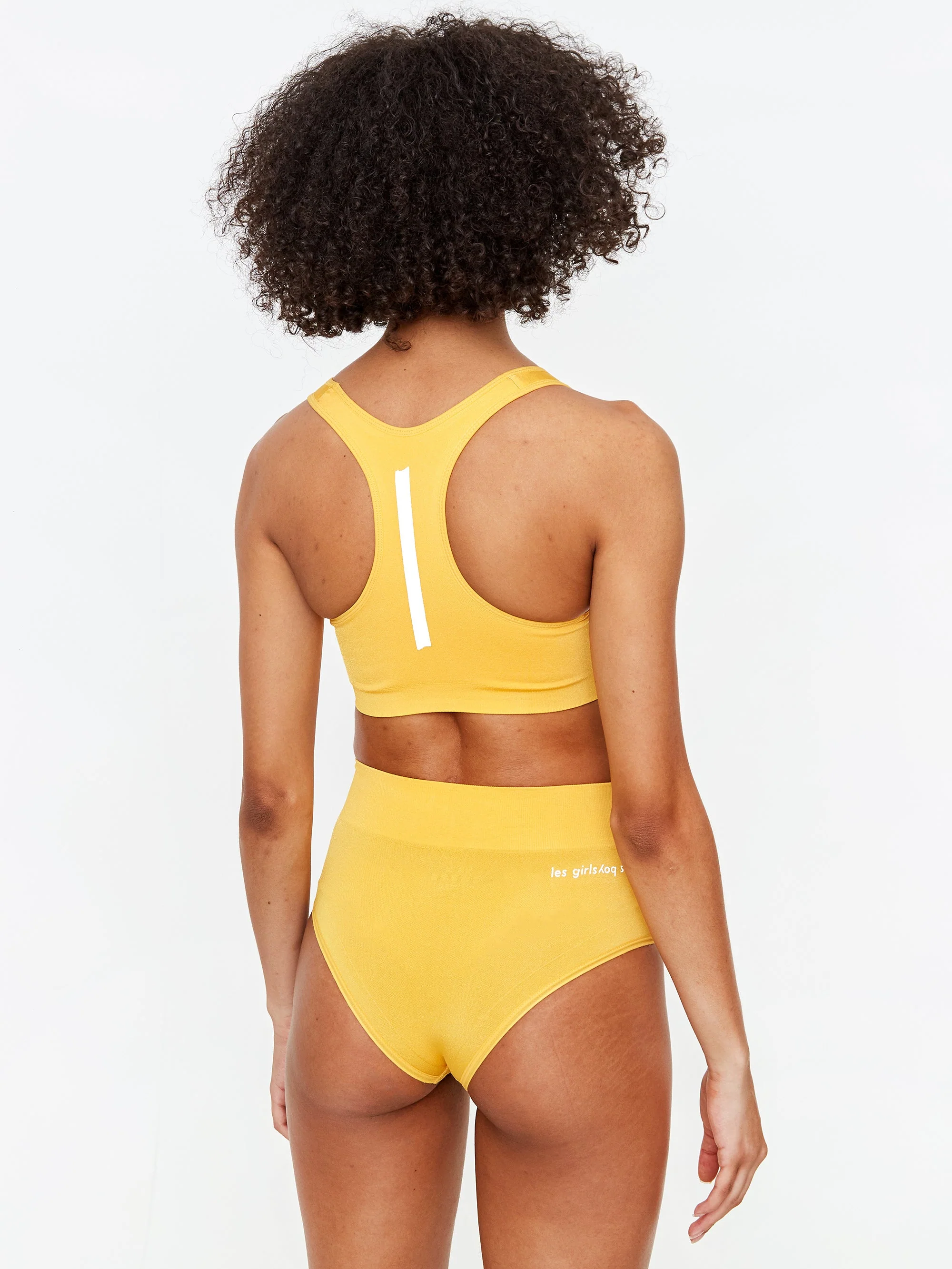 Les Girls Les Boys Seamfree Crop Top Daffodil - Daffodil - Image 4